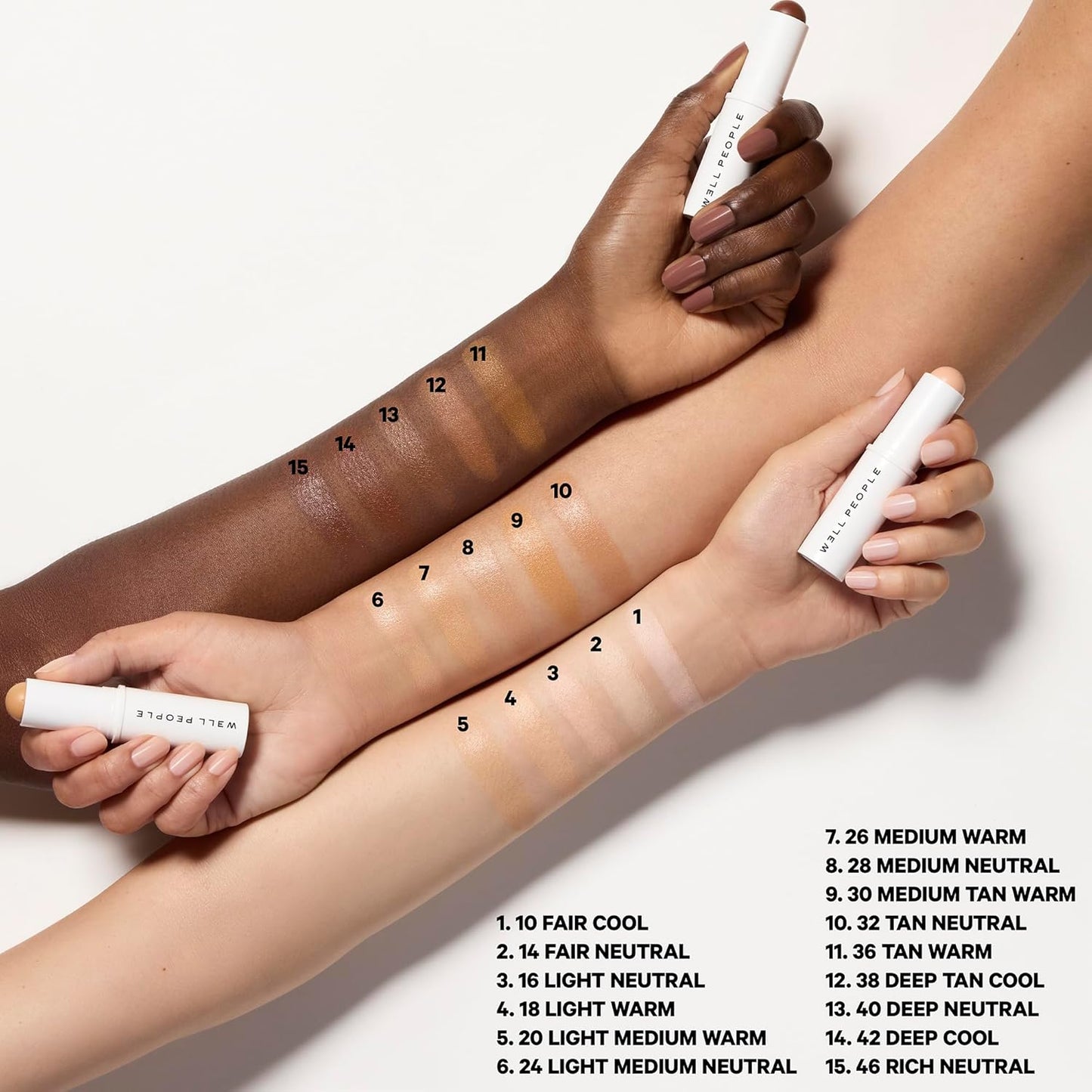 Well People Supernatural Complexion Stick Foundation + Concealer, Buildable, Light-to-Medium Coverage, Soft Matte Finish, Lightweight + Hydrating, Multi-Use, Vegan & Cruelty-Free, 24 Light/Medium