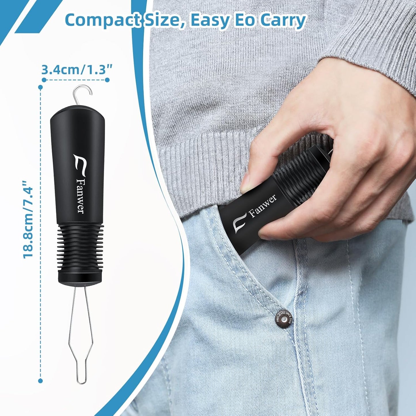 Button Hook and Zipper Pull One Hand Buttons aids Button Assist Device