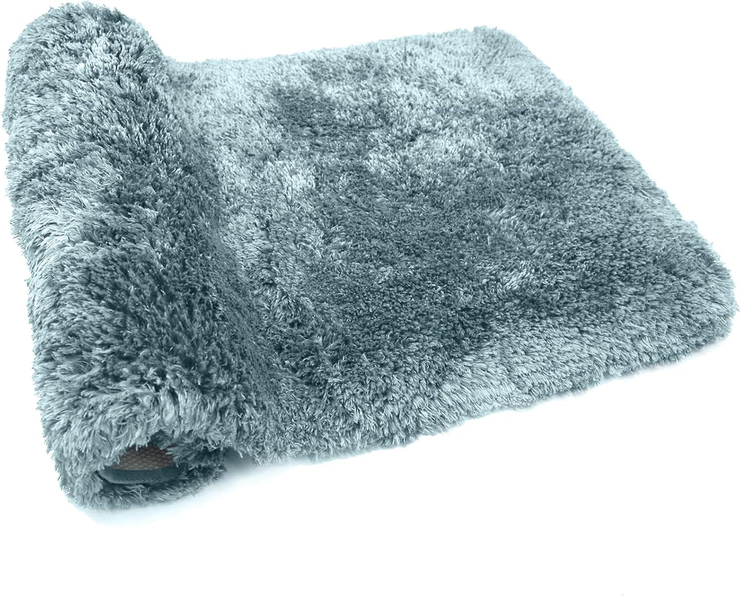 FIFU Bathroom Rugs 24" W x 36" L, Bath Mat for Bathroom, Bedroom, Laundry Room & Kitchen, Non-Slip Rubber Latex Backing, Extra Soft and Absorbent Microfiber Carpet, Machine Washable Rug, Teal