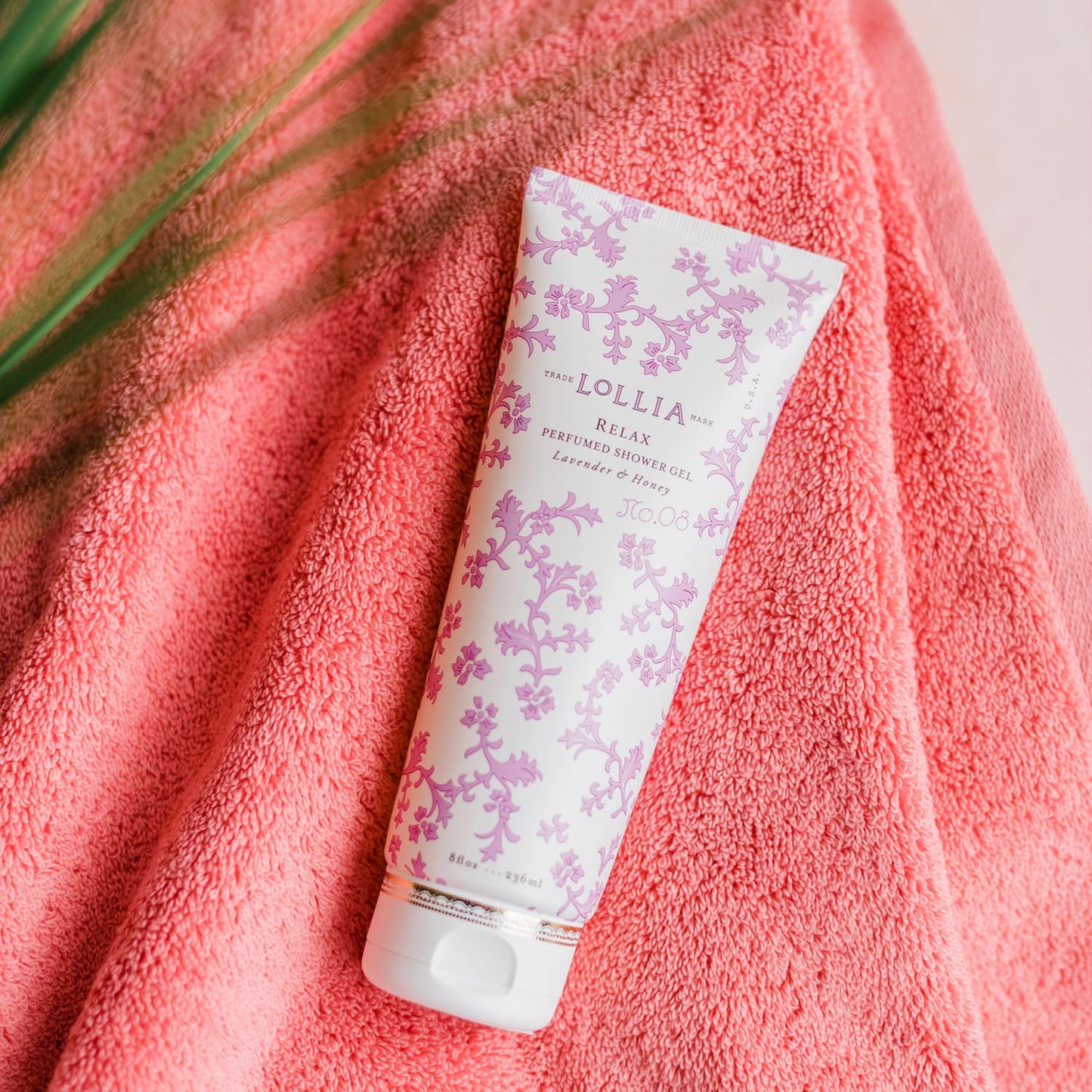 LOLLIA Relax Shower Gel, 8 fl. oz. – Lavender & Honey – Scented Shower Gel, Shea Butter Body Wash, Bath Wash for Women, Moisturizing Body Wash