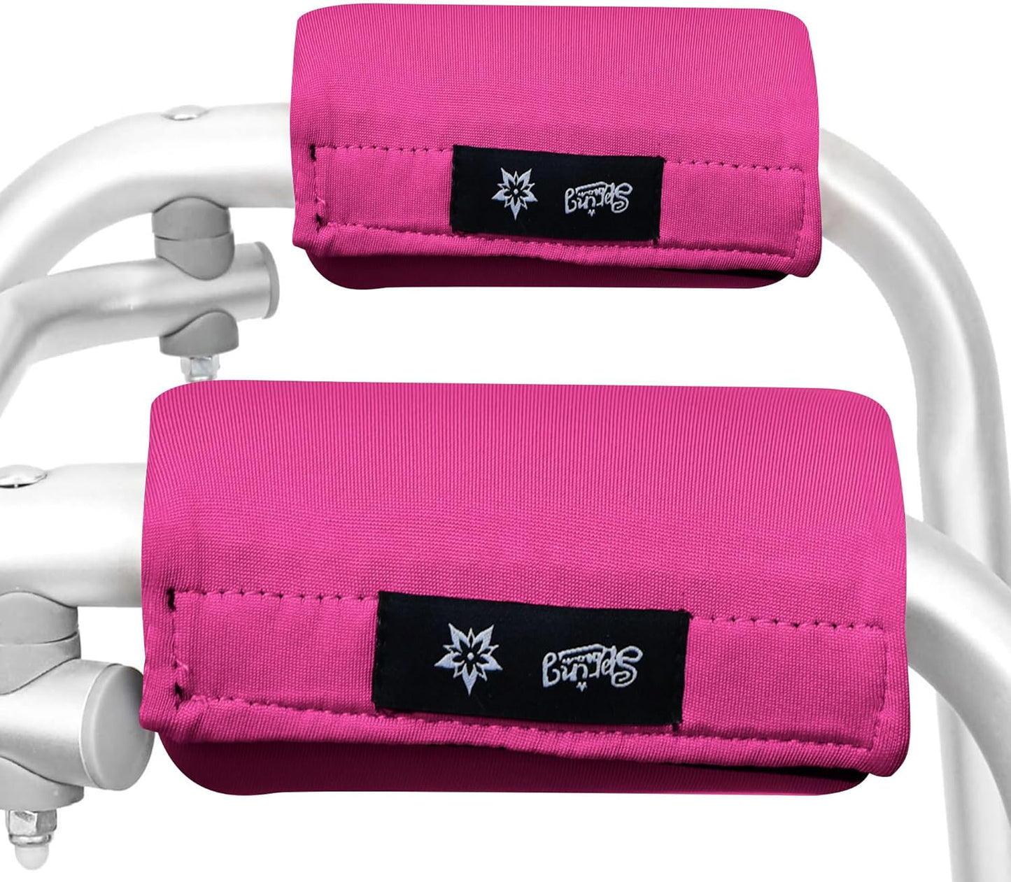 Spring Seaon Universal Walker Handle Padded -Hand Grip (2 Pack) Covers Non-Slip Cushion Padding for Folding Rolling Walker,Rollator Handle-Crutch Handle Pad Grips- Mobility Aid