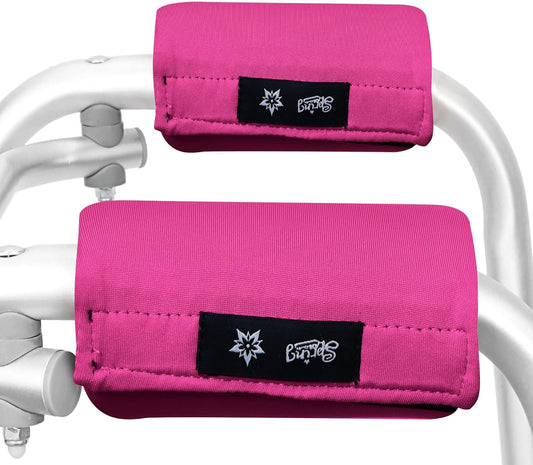 Spring Seaon Universal Walker Handle Padded -Hand Grip (2 Pack) Covers Non-Slip Cushion Padding for Folding Rolling Walker,Rollator Handle-Crutch Handle Pad Grips- Mobility Aid