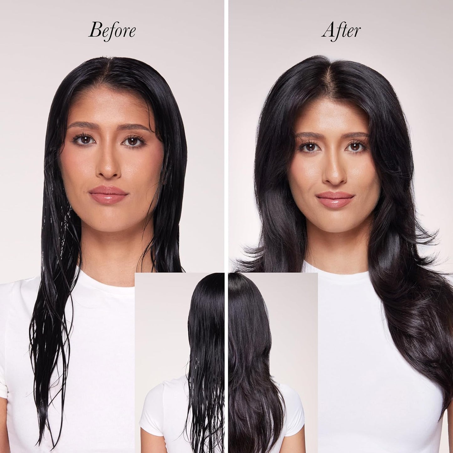 L'ANGE HAIR Le Volume 2-in-1 Titanium Blow Dryer Brush | Hot Air Brush for Hair Drying & Styling | Ionic Oval Barrel for Smooth, Frizz-Free Volume | (Black – 75mm)