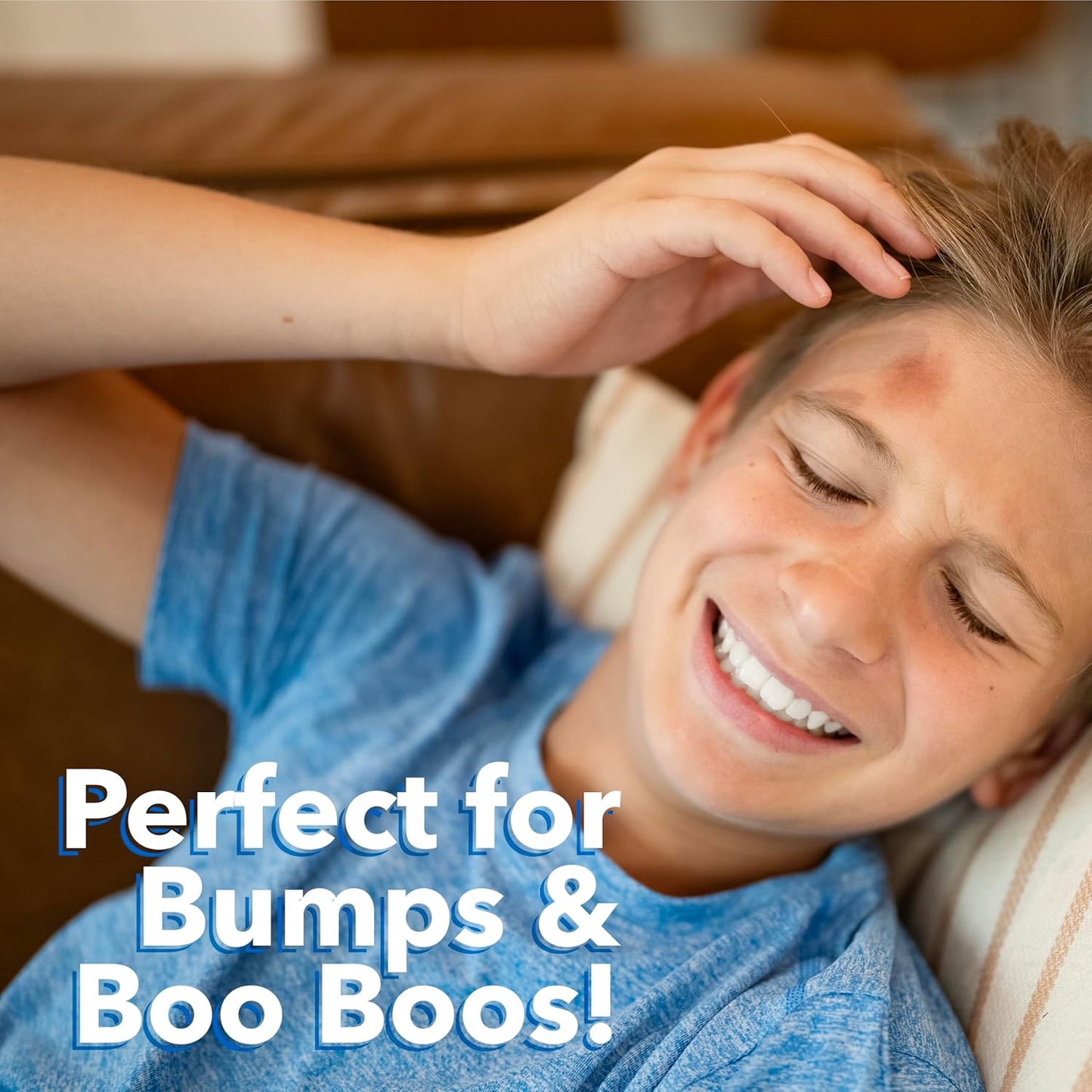 TheraICE Migraine Relief Cap Junior, Soothing Headache Boo Boo Ice Pack Mask Products, Cooling Gel Hat JR, Face Cold Compress Head Wrap for Bumps, Bruises and Cooling temperatures