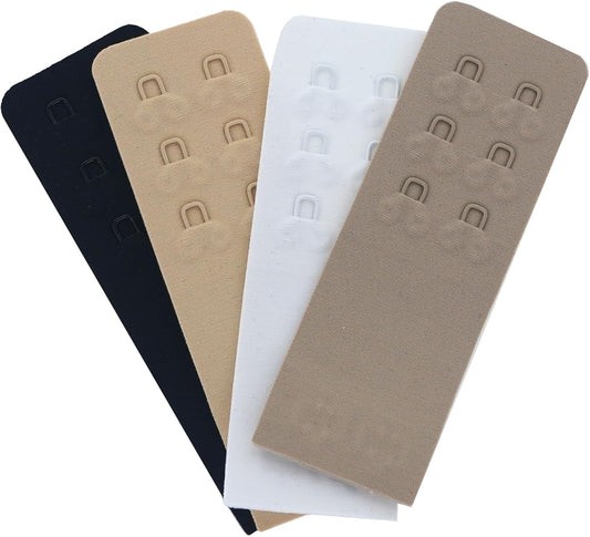 SAMGU Women's Soft Bra Extender 2 Hook / 3 Hooks / 4 Hooks Seamless Comfortable Bra Strap Extender Extension