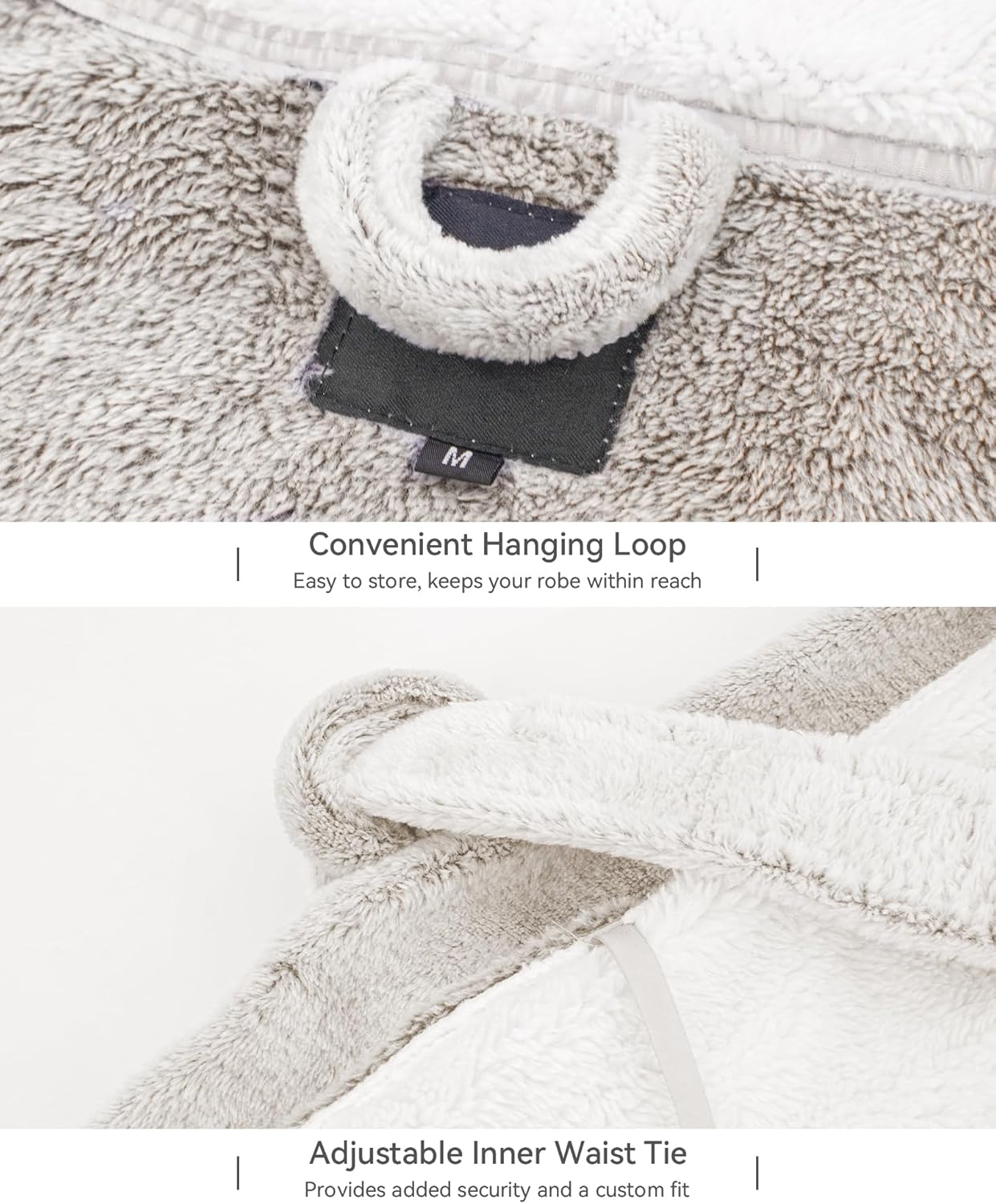 Plush Robes for Women - Womens Fleece Robes with Hood Long Cozy Bathrobe Soft and Warm Robe