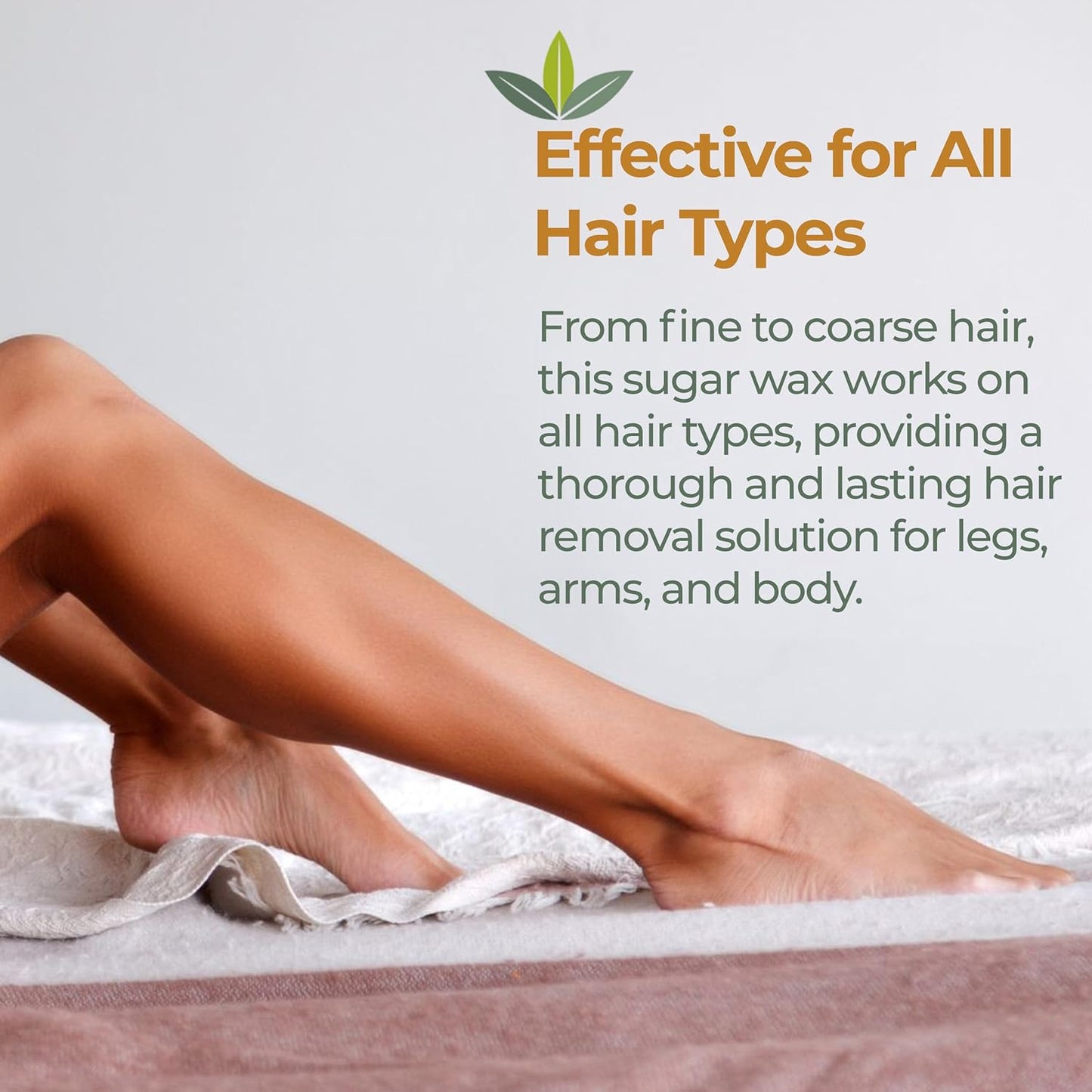 Nature's Sugar Wax Firm Sugaring Paste for Coarse Hair on Brows, Bikini, Underarms - 32oz - Sugar Wax Hair Removal for All Skin Types - Vegan and Cruelty-Free