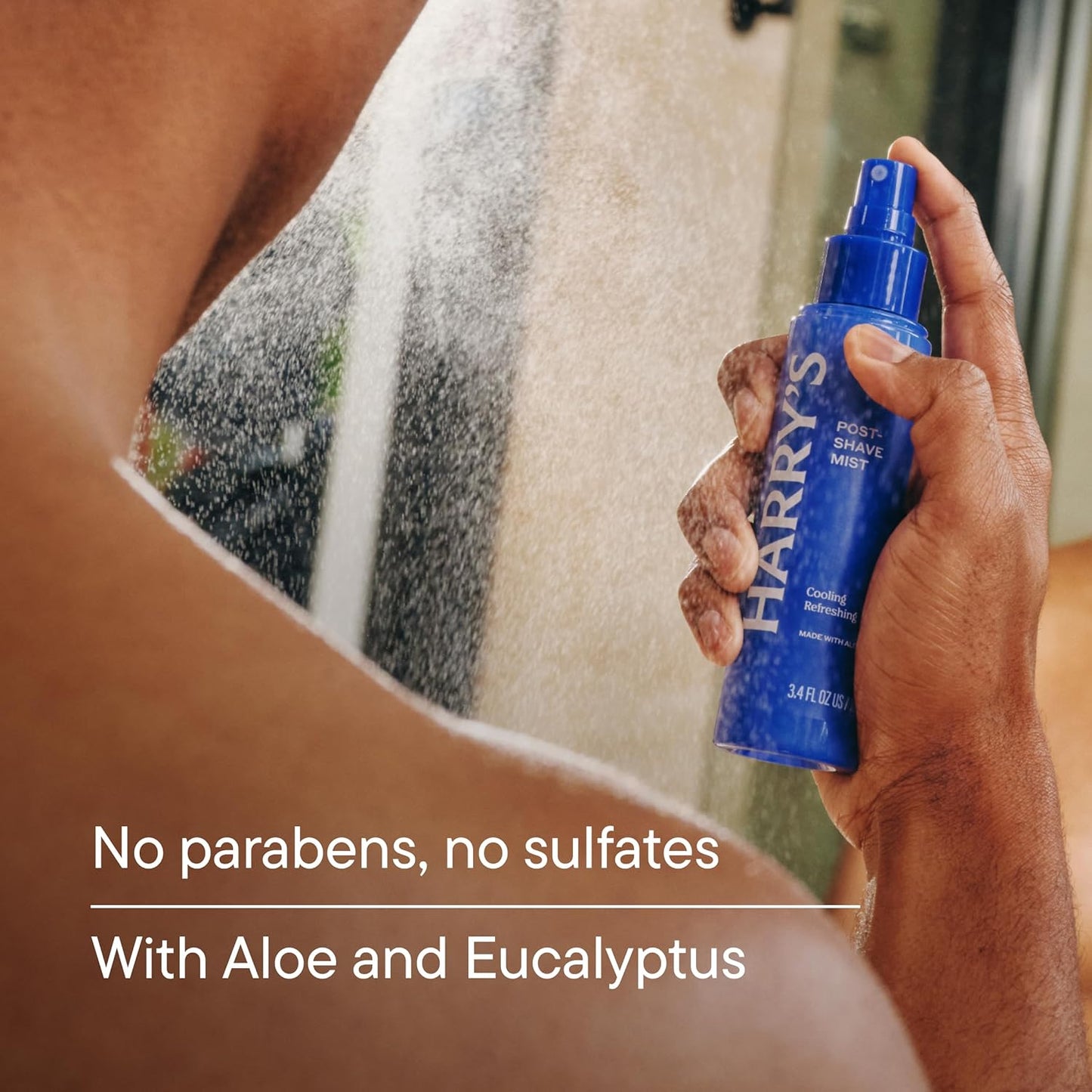 Harry's Post-Shave Mist for Men with Aloe, Eucalyptus, and Tea Tree - (2 Pack) 3.4 fl oz - Soothes and Hydrates Skin After Shaving