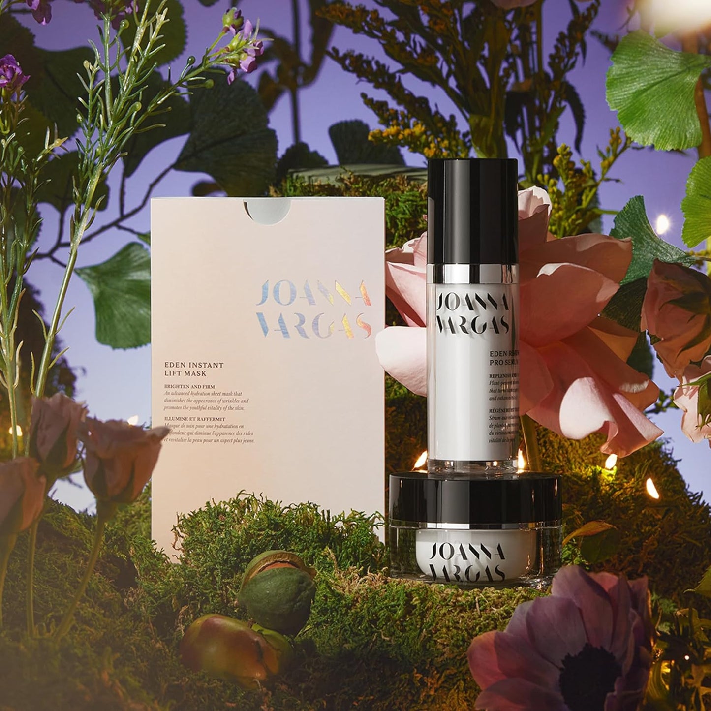 Joanna Vargas Eden Instant Face Lift Facial Mask – Hydrating Collagen Sheet Mask for Glowing Skin – Firming Face Mask with Hyaluronic Acid – Anti Aging Facial Mask for Women – 1 sheet