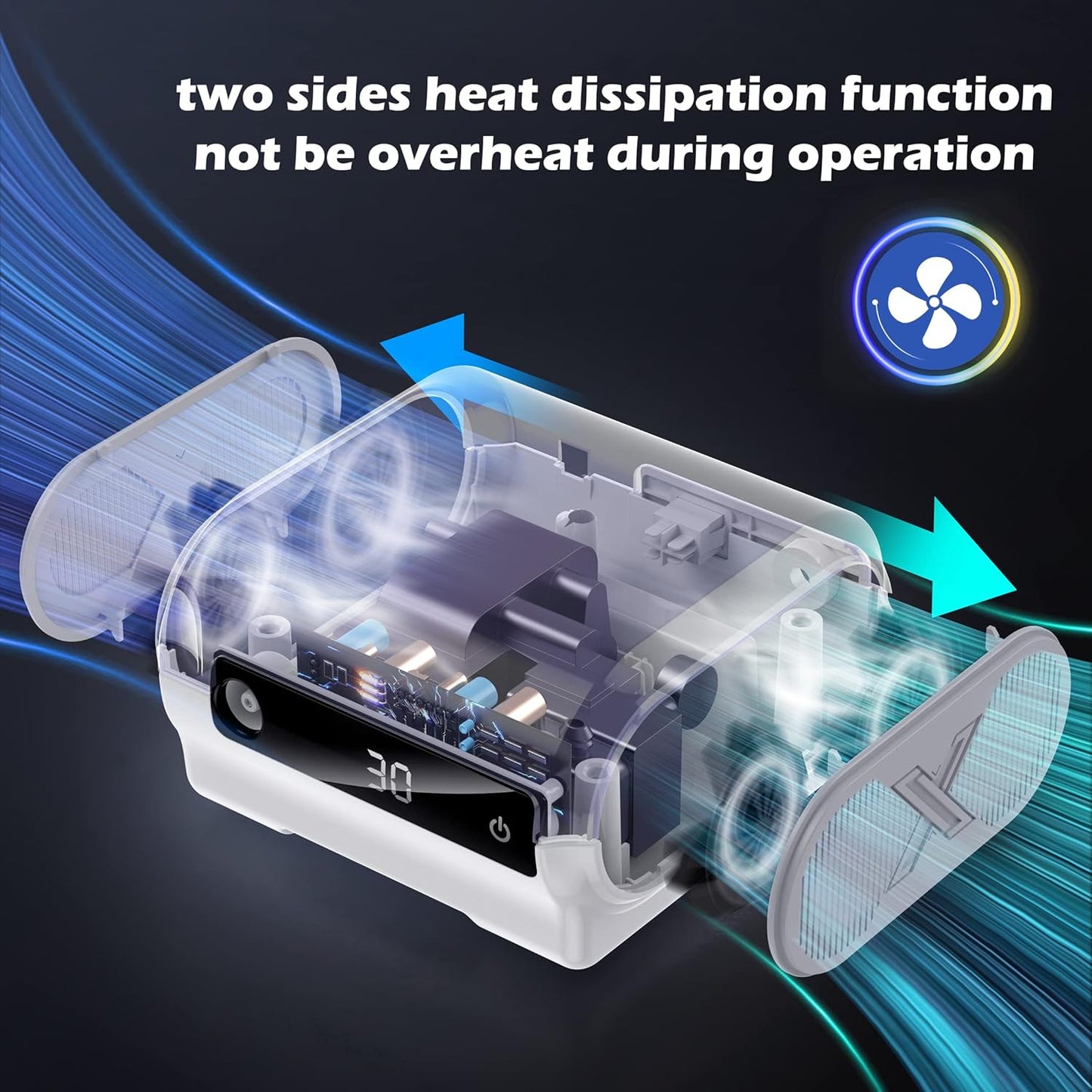 Smart Digital Display Nebulizer Machine for Adults and Kids, Compression Nebulizer for Breathing Treatment, Jet Nebulizer with Timing Function for Home Hailie Sensor NF0109