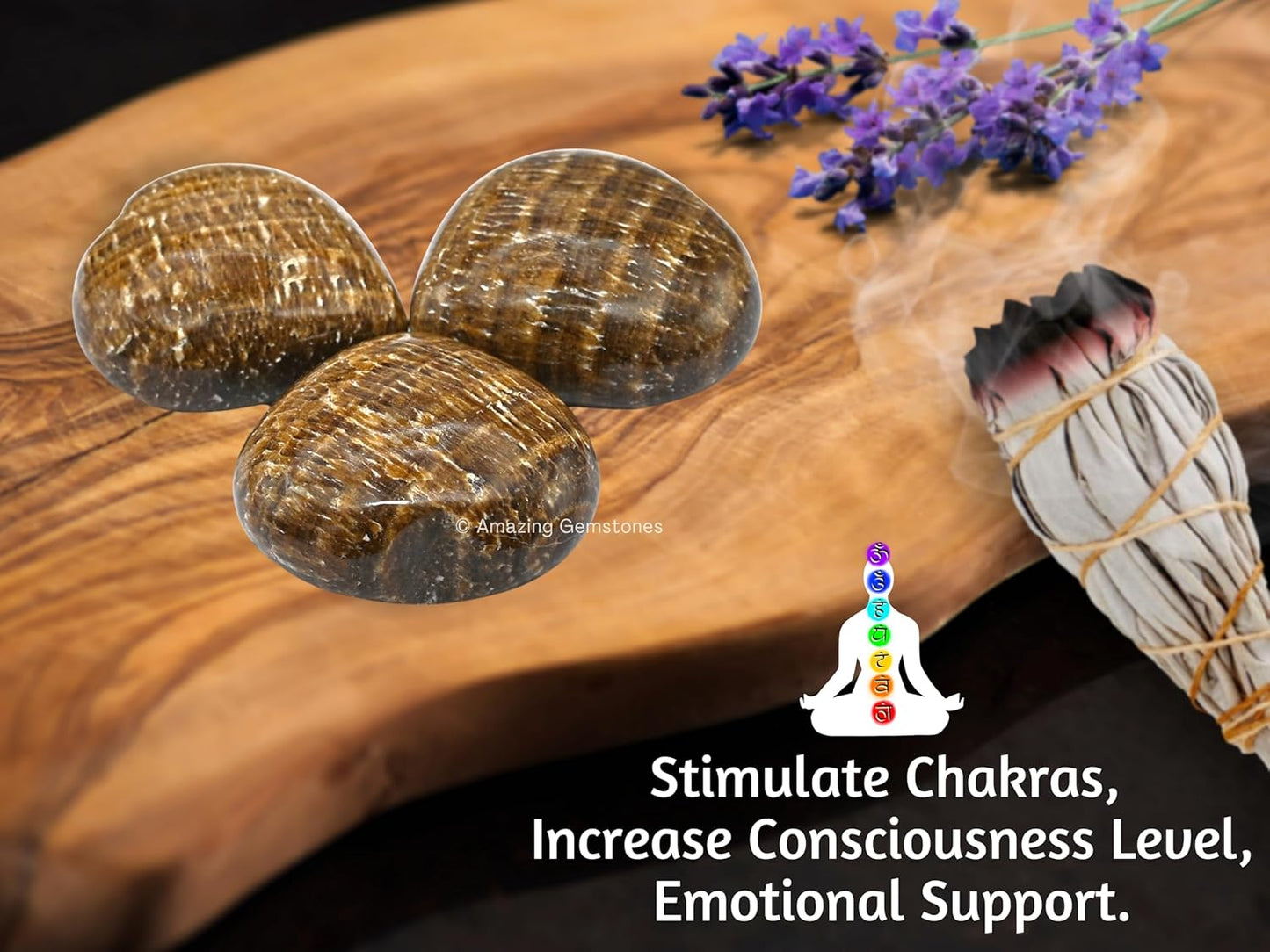 Aragonite Crystal Heart Palm Stone - Pocket Massage Worry Stone for Natural Body Chakra Balancing, Reiki Healing and Crystal Grid