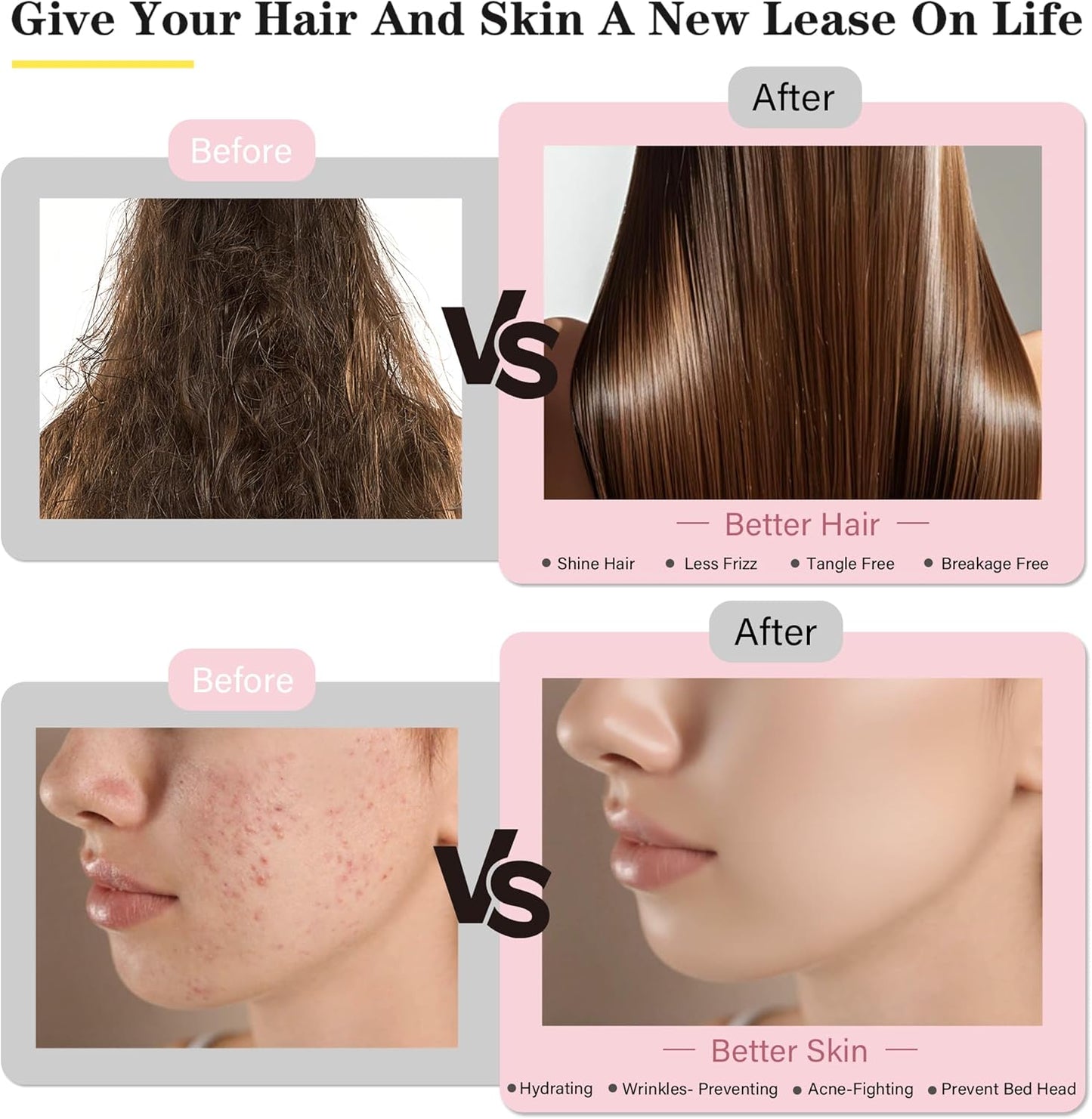 Mulberry Silk Pillow Cases with Zipper, Ultra Smooth Soft Breathable Cooling Pillow Cases for Hot Sleepers, Silk Satin Pillowcase for Hair and Skin, Gifts for Women (Silver Grey, King Size, 1 Pack)