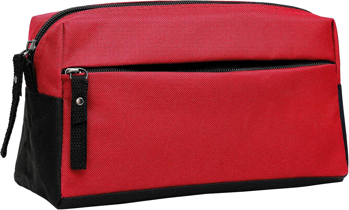 BuyAgain Toiletry Bag, Toiletry Travel Bathroom Bag Waterproof Cosmetic Make up Pouch Dopp Kit For Men or Women, Red