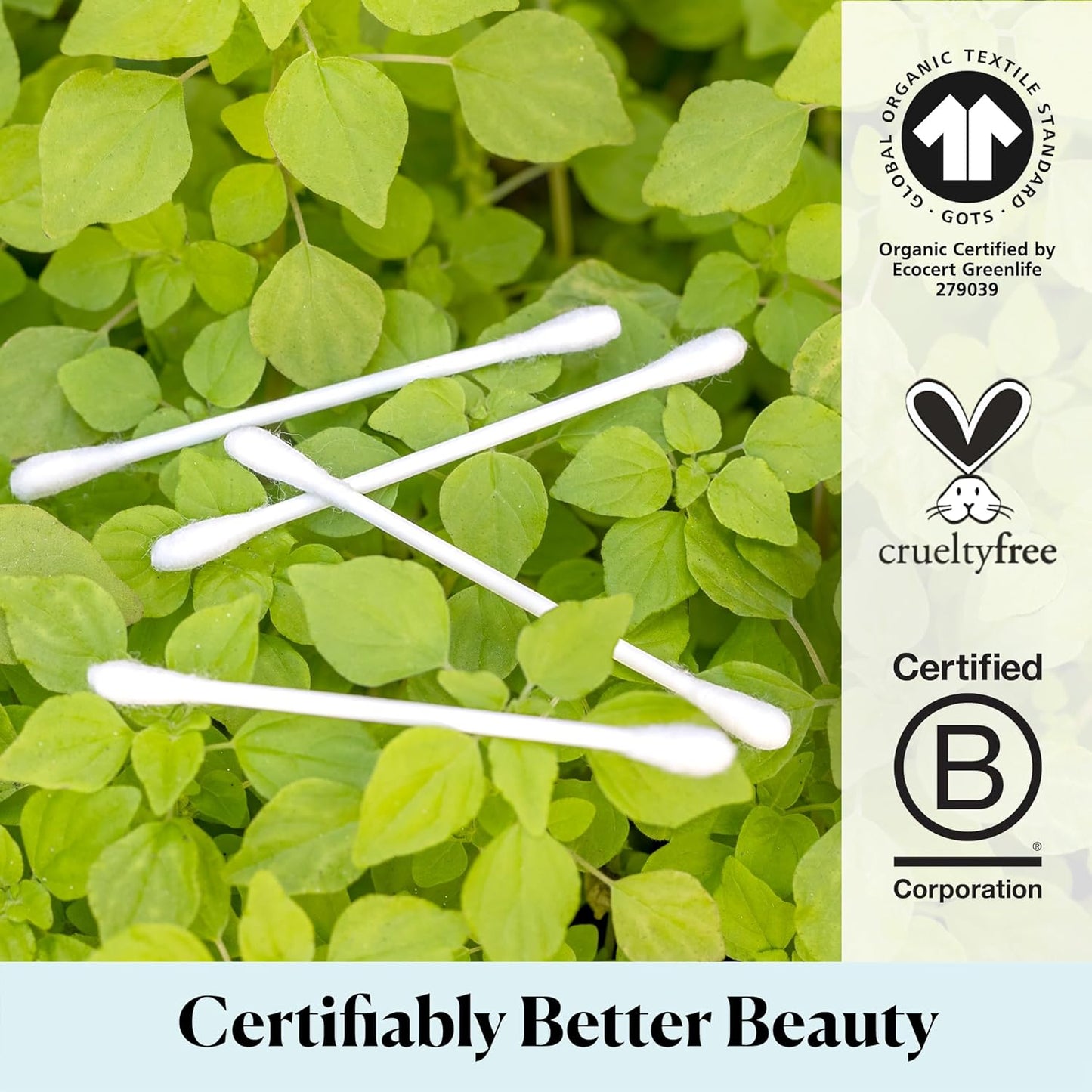Sky Organics - Organic Cotton Swabs, 1000 ct. - Ultra Soft Tips - Strong & Durable - Hypoallergenic - Chlorine Free - Sustainable - Natural, Vegan & Cruelty Free - Skin Care & Self Care