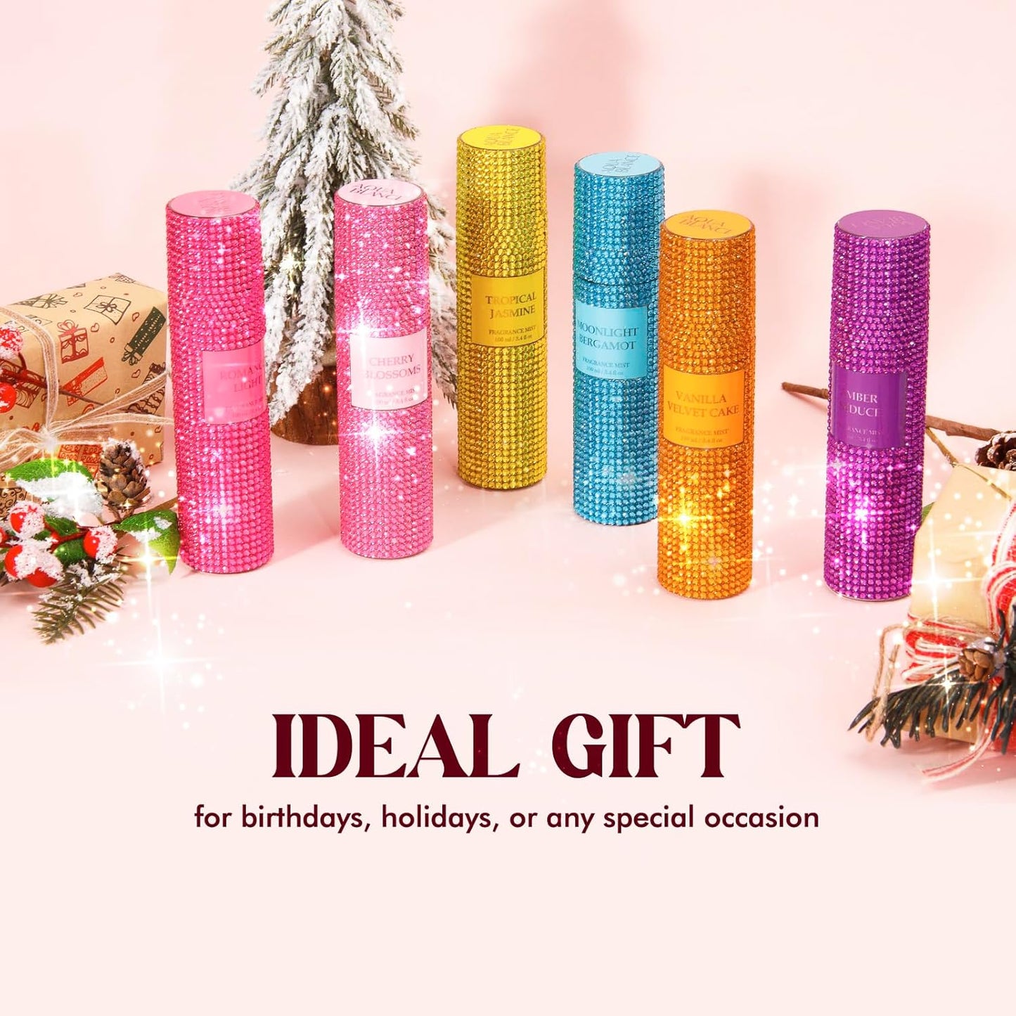 Body Spray for Women, Moonlight Bergamot, Diamond-embellished Fragrance Mist, 3.4 fl oz