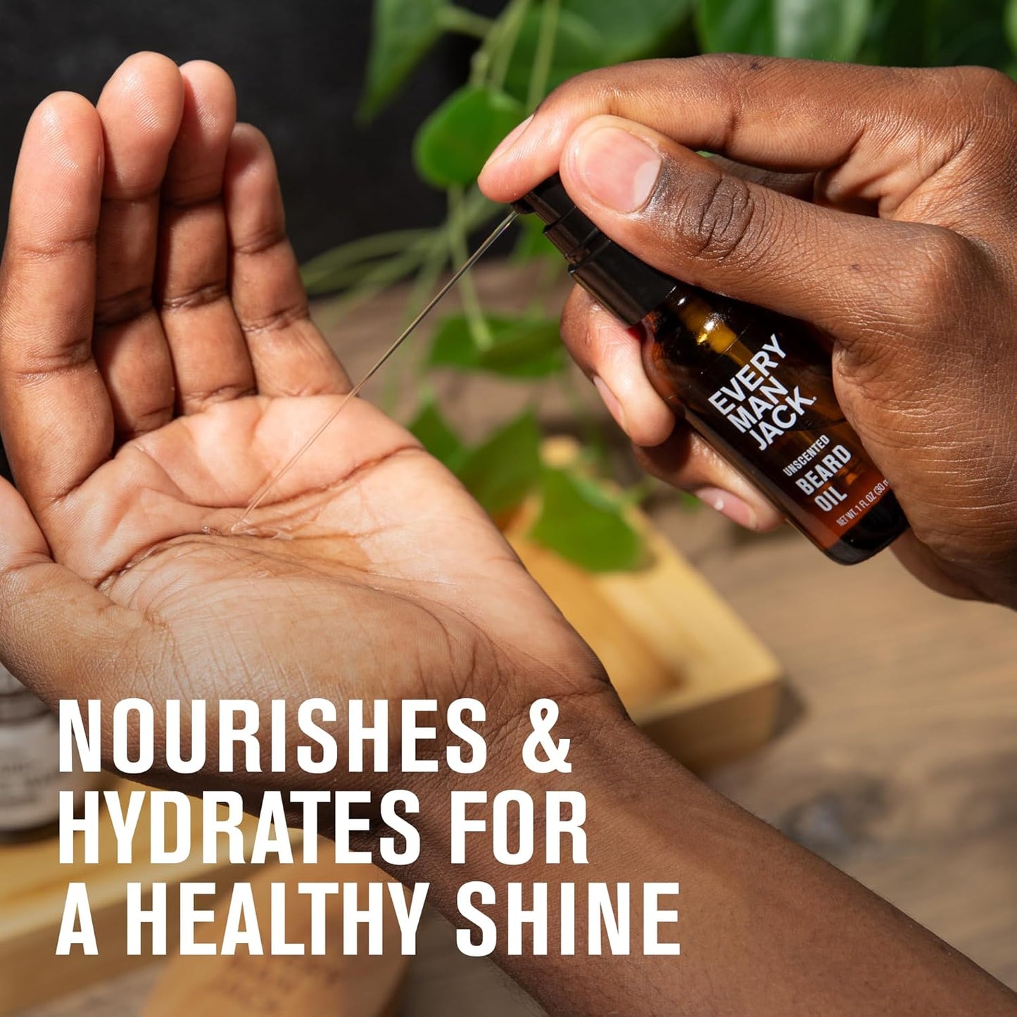 Every Man Jack Mens Beard Oil - Vanilla & Cedar Fragrance - Deeply Moisturizes and Softens Your Beard and Adds a Natural Shine - Naturally Derived with Shea Butter- 1 fl oz (2 Pack)