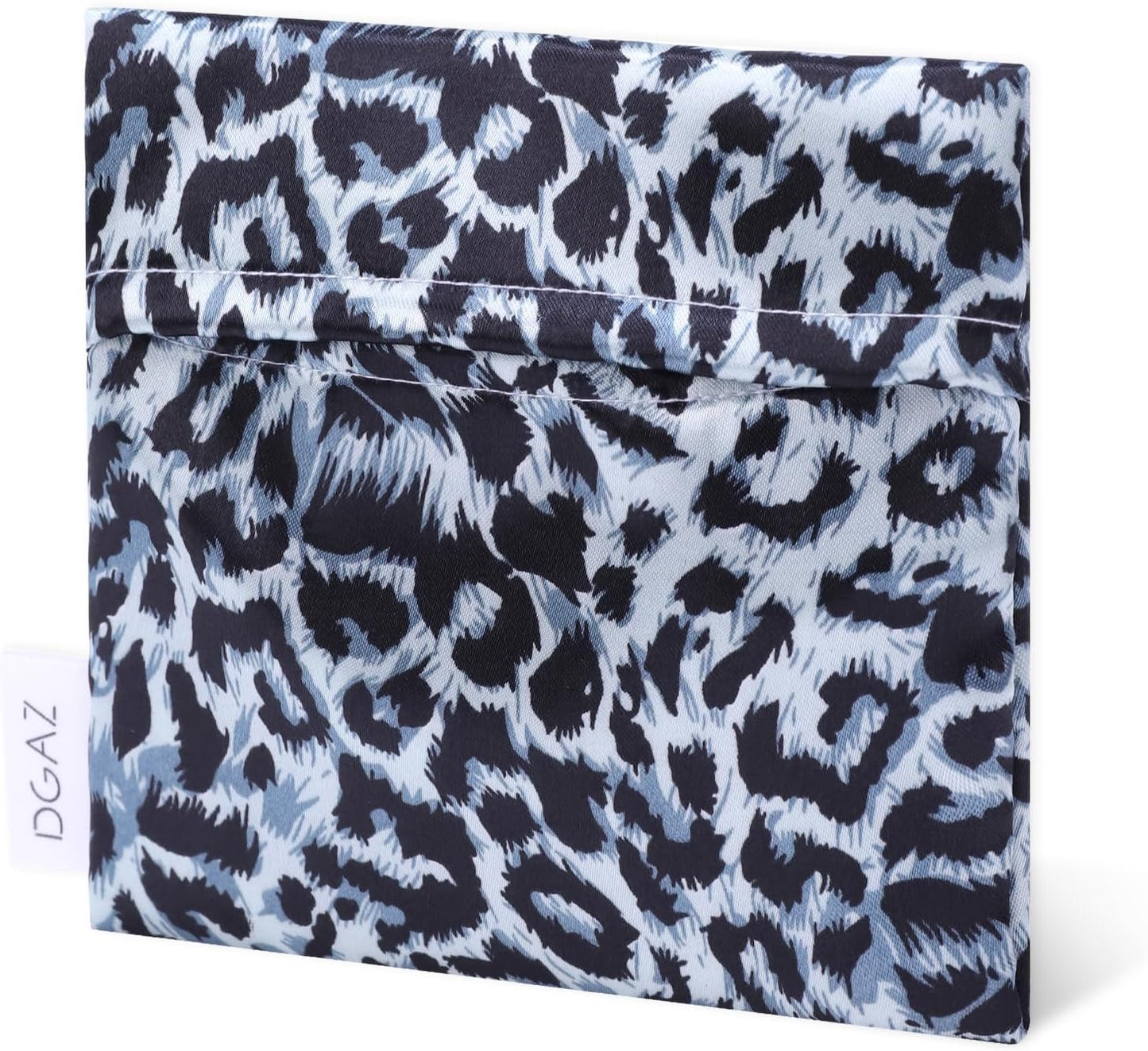 DGAZ Sanitary Napkin Storage Bag, Period Bag for Teen Aged Girls, Portable Period Bag for Panty Liners/Menstrual Cup/Small Tampons，Mini Makeup Bag for Purse(Leopard D)