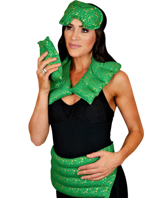 Nature’s Approach Aromatherapy Heating Pad 4-Piece Microwave Heating Pad Set with 12 Soothing Herbs