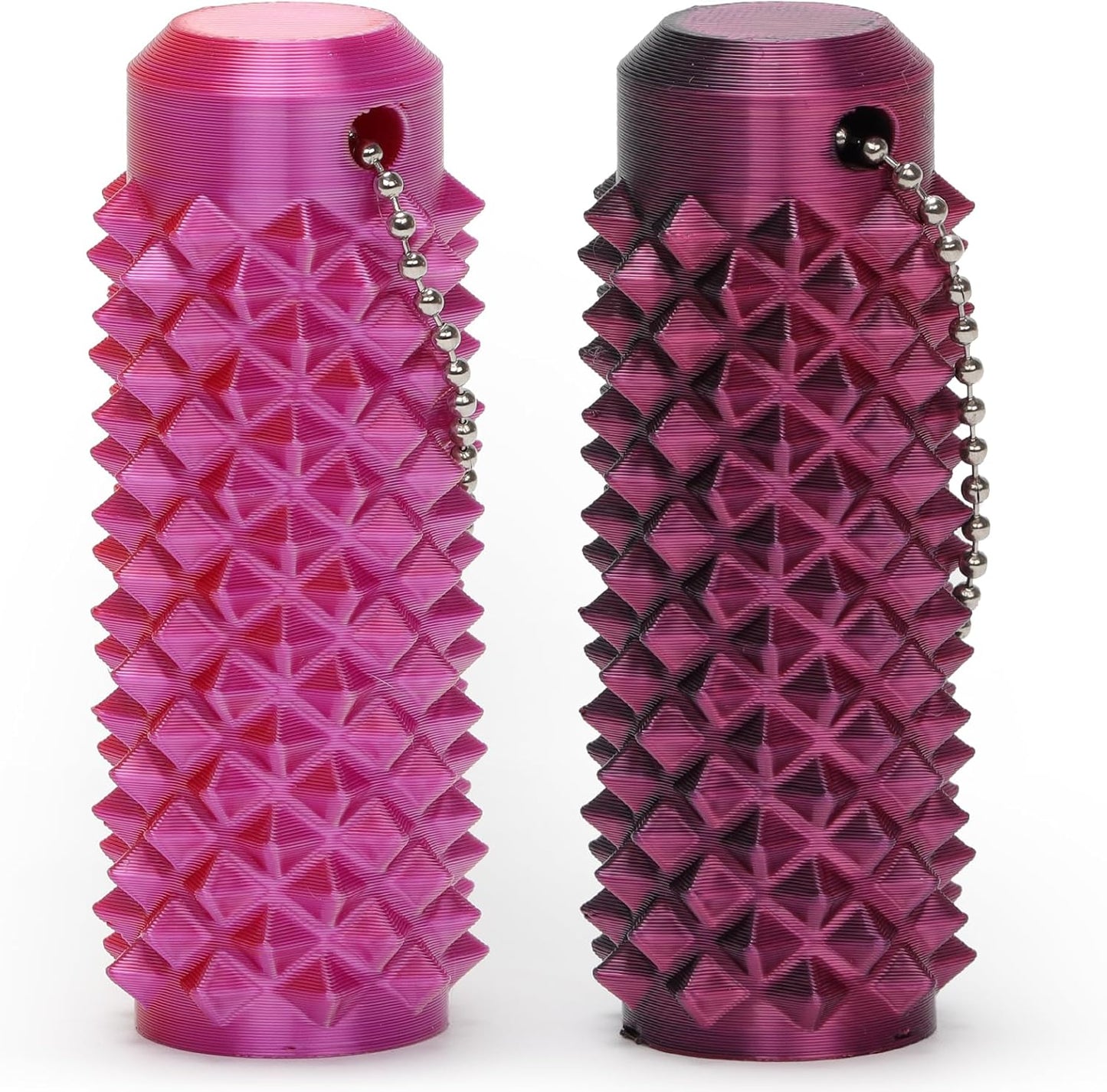 Spiky Fidget Roller Keychain, Anxiety Relief Handheld Sensory Toy, Stress Click Stick with Key Clip (set3, Normal)