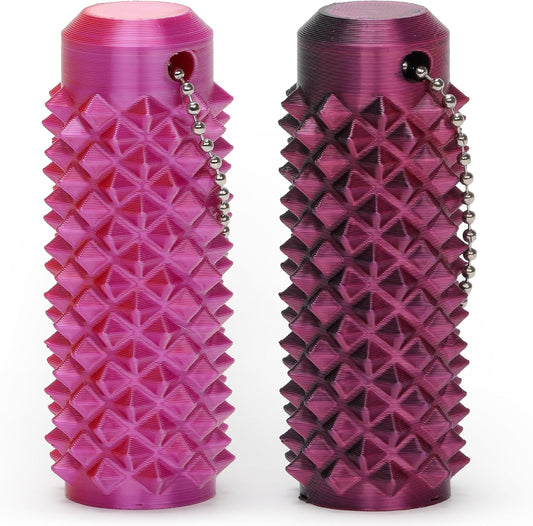 Spiky Fidget Roller Keychain, Anxiety Relief Handheld Sensory Toy, Stress Click Stick with Key Clip (set3, Normal)
