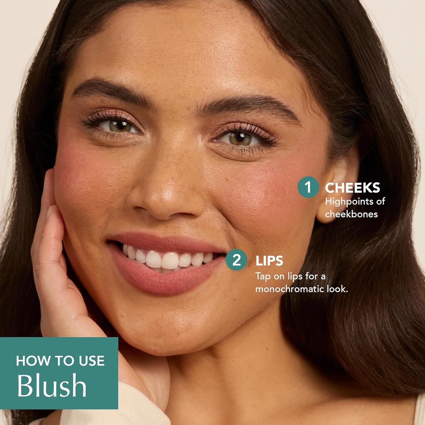 Thrive Causemetics Triple Threat Color Stick: Cream Blush Stick with Vitamin E, Evening Primrose Oil, Waterproof Smudge Proof Face Makeup Formula, Maggie (Rose Shimmer)