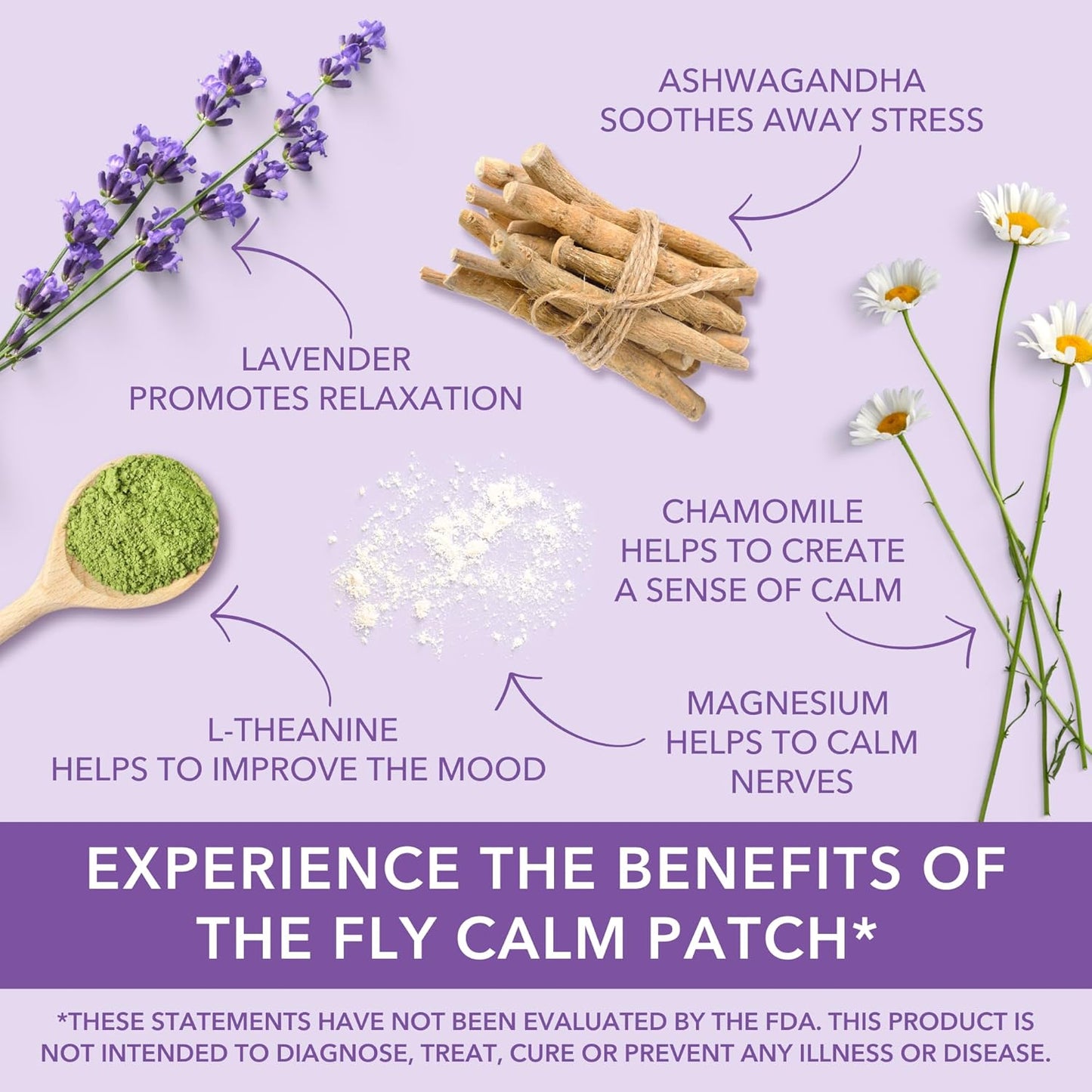 Laki Naturals Fly Calm Patch (Pack of 8) - Relax Nerves, Support Stress, Ease Your Mind for Happy Air Travel - Natural Ingredients to Support Airplane Stress - Calm Your Fear of Flying Naturally