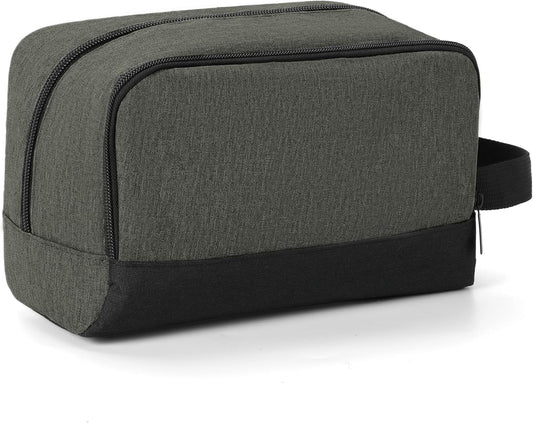 Elviros Travel Toiletry Bag for Men Hanging Dopp Kit Shaving Bag Toiletries Organizer Small Tool Medicine Hygiene Bag for Traveling Pouch (Ash Green)