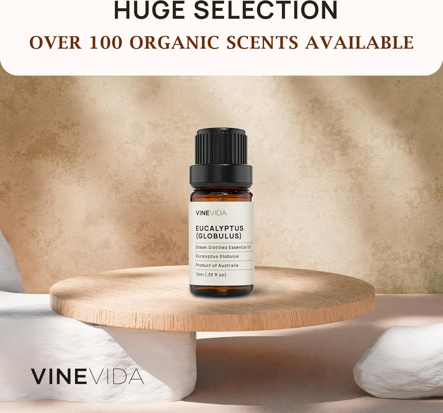 VINEVIDA Eucalyptus Essential Oil - 10 mL Undiluted - DIY Candle Scents - Safe for Skin
