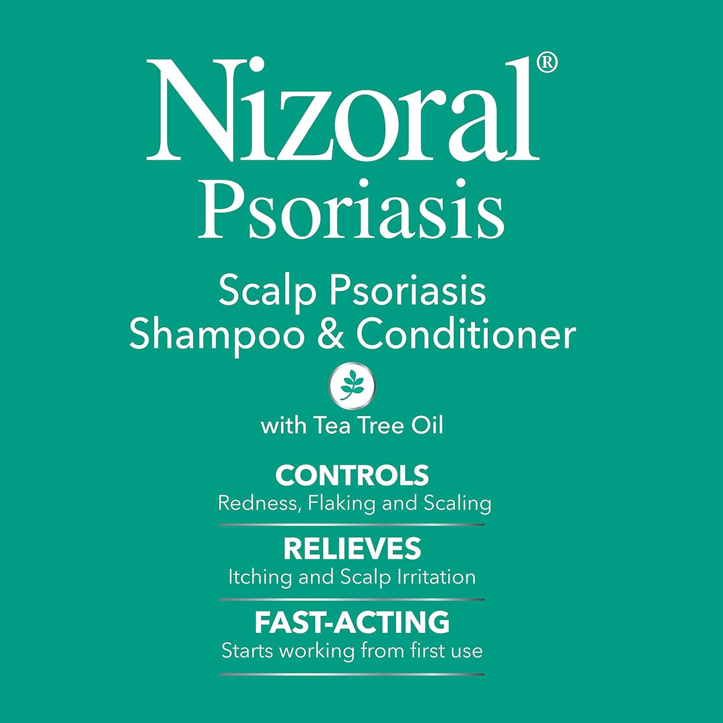 Nizoral Psoriasis Shampoo & Conditioner - Effective Scalp Psoriasis Treatment, 11 Ounce (Pack of 2)