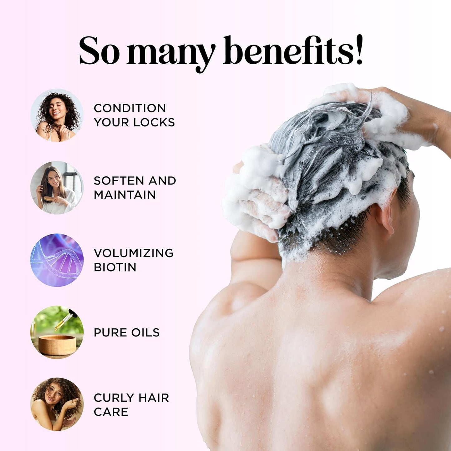 Boost Biotin Conditioner for Thinning Hair - Sulfate Free Biotin and Collagen Conditioner for Women & Men with Moisturizing and Volumizing Castor and Rosemary Oil for Fine Weak & Dull Hair (16 Fl Oz)