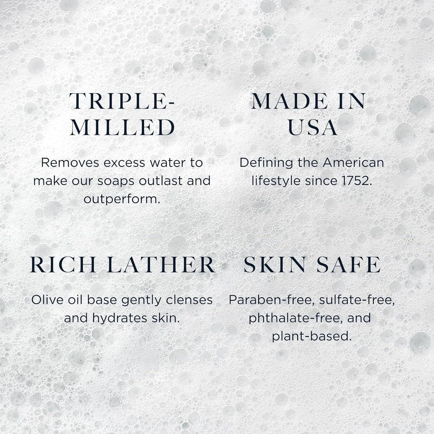 Caswell-Massey Lavender Natural Bar Soap for Women, Moisturizing Triple-Milled Body Soap for Bath, Face & Hands, Soothing Floral Scent, Plant-Based, Essential Oils, Cruelty-Free, Made in USA, 5.8 oz