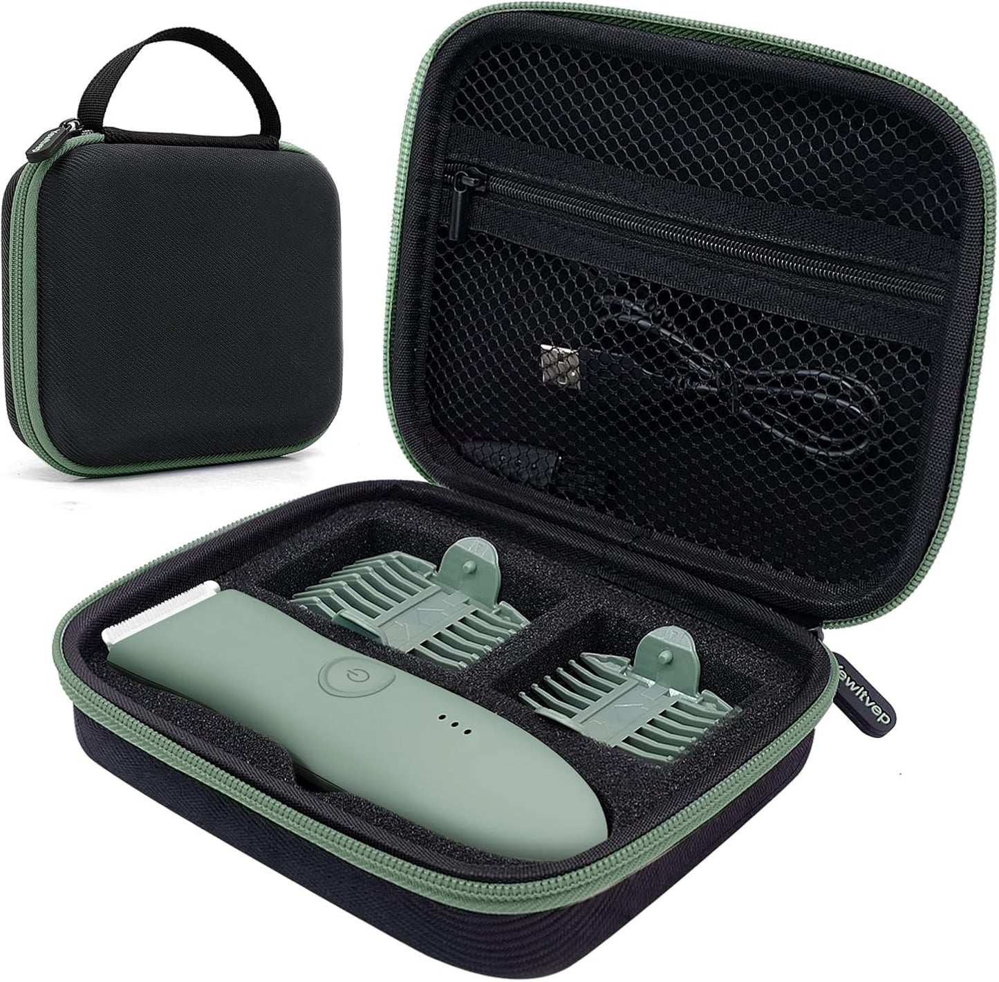 Case for Meridian Shaver, Yewltvep Hard Bags Compatible with Meridian Trimmer, Storage Case for Meridian Grooming Shaver Trimmer with Shockproof Detachable Insert Foam and Enough Space for Accessories