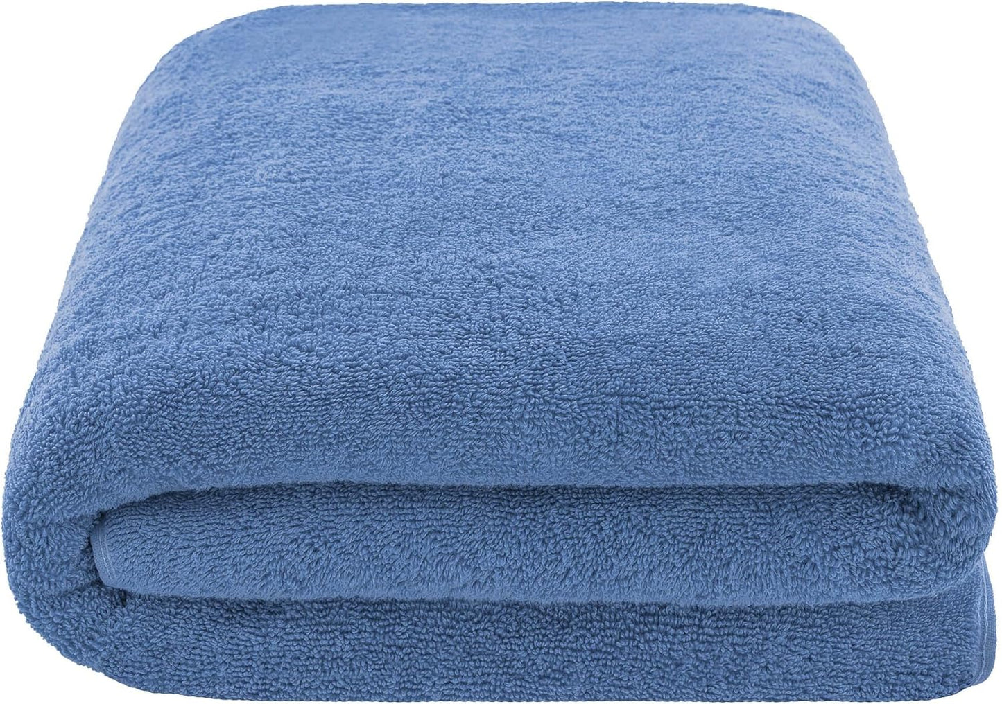 American Soft Linen Oversized Bath Sheet 40x80 Extra Large for Bathroom, 600 GSM 100% Cotton Turkish Jumbo Bathsheet Towels for Adults, Electric Blue Bath Sheet