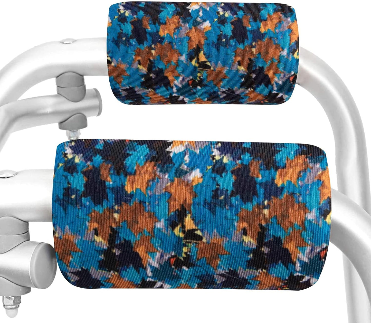 Spring Seaon Universal Walker Handle Padded -Hand Grip (2 Pack) Covers Non-Slip Cushion Padding for Folding Rolling Walker,Rollator Handle-Crutch Handle Pad Grips- Mobility Aid