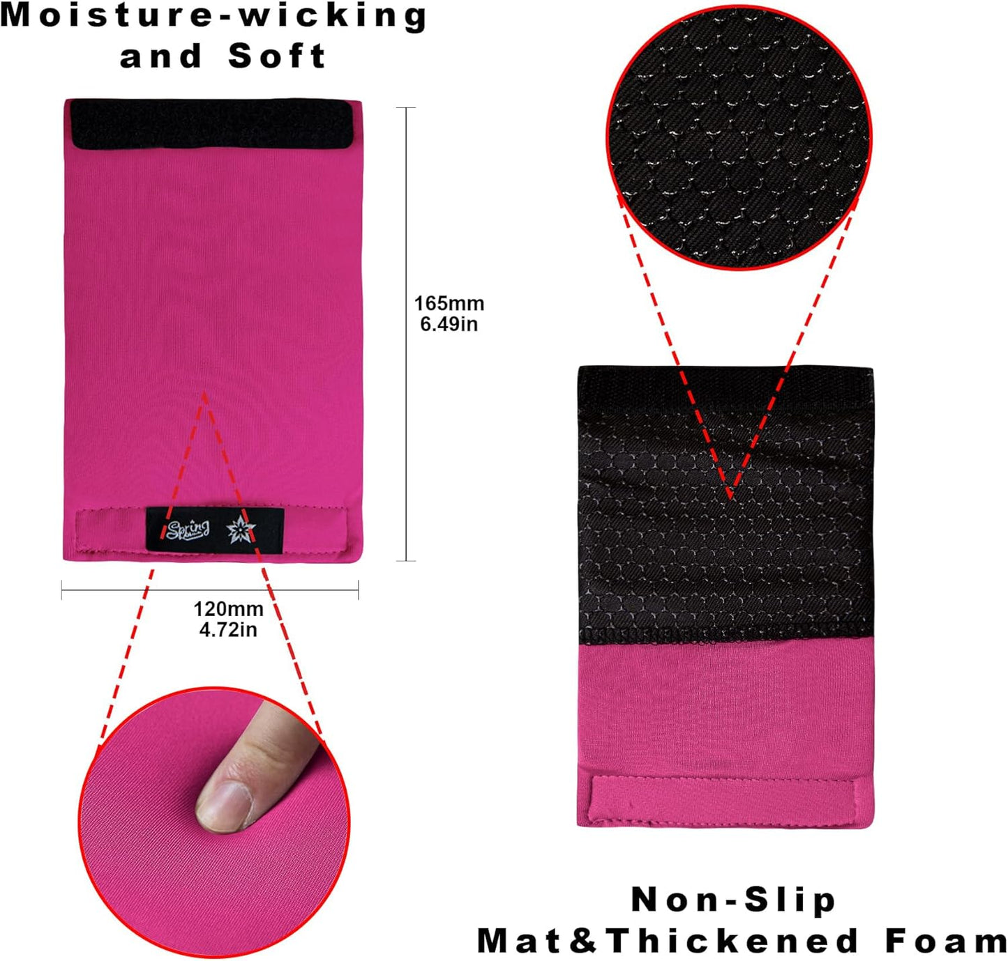 Spring Seaon Universal Walker Handle Padded -Hand Grip (2 Pack) Covers Non-Slip Cushion Padding for Folding Rolling Walker,Rollator Handle-Crutch Handle Pad Grips- Mobility Aid