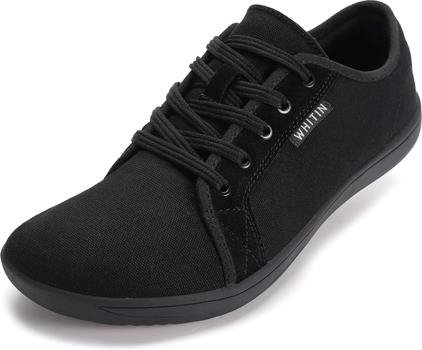 WHITIN Women's Canvas Barefoot Shoes | Wide Width Minimalist Sneakers | Classic Fit Low Top