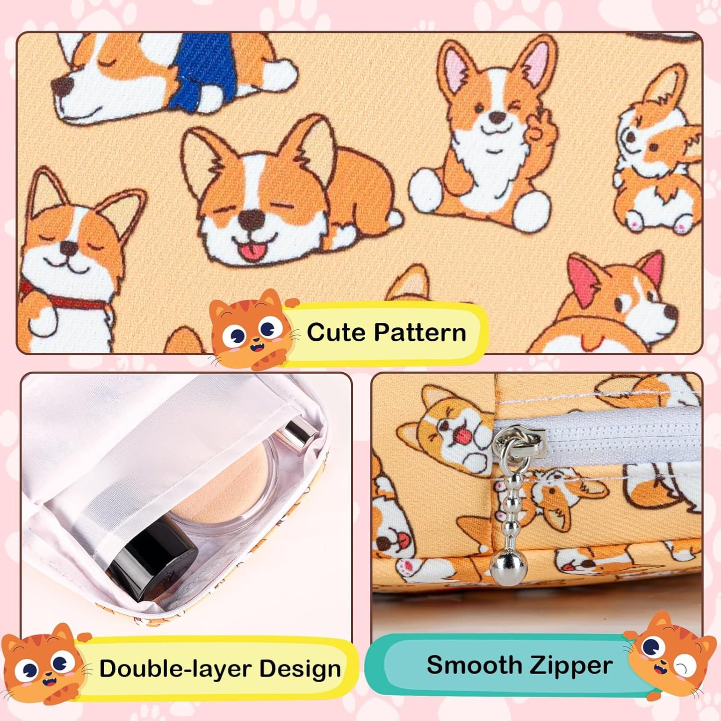 Period Bag Pouch, Canvas Sanitary Napkin Storage Bag for Girls Womens, Portable Sanitary Napkin Period Pad Pouch for Purse, Small Make Up Bags(Green)