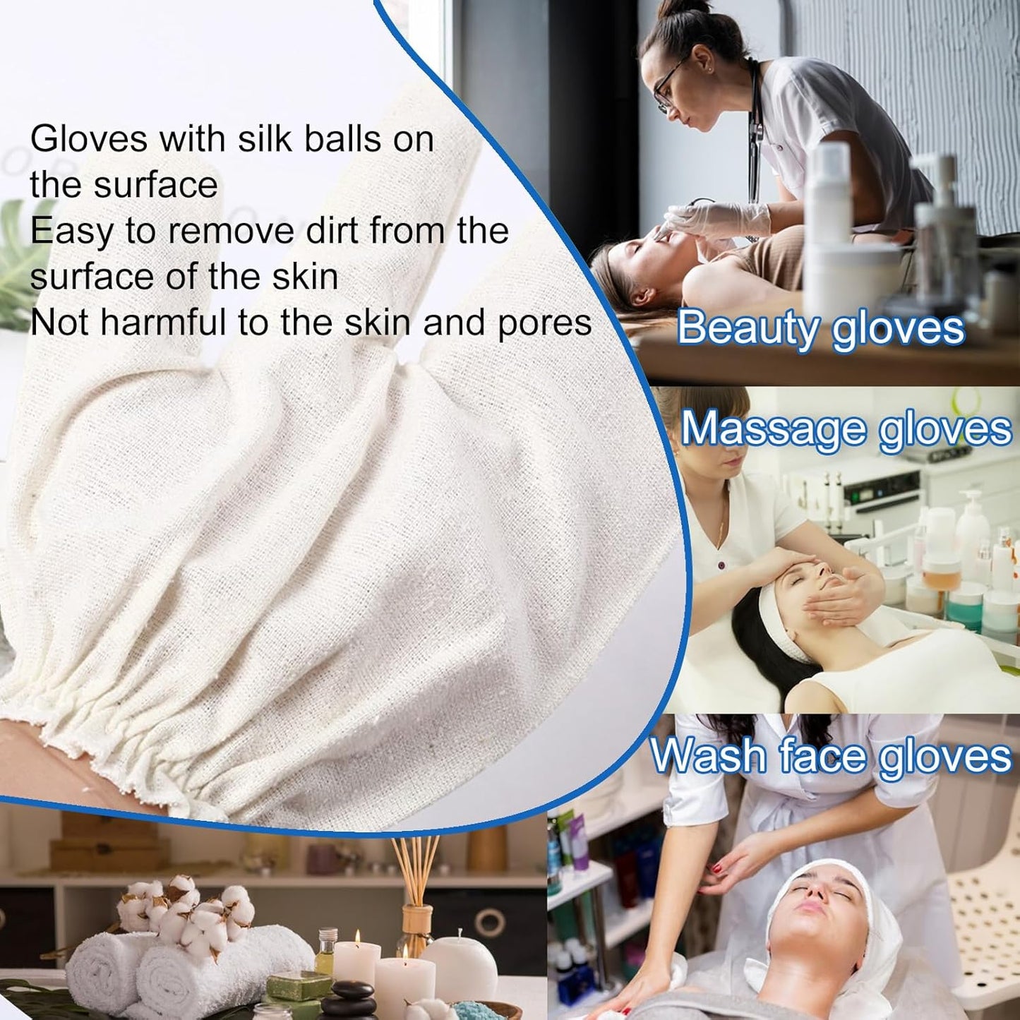 Garshana Gloves Raw Gloves for Ayurvedic, Cellulite Reduction & Dry Brushing – 100% Pure Garshana Gloves with Elastic Wrist Bands for Ayurvedic (2pcs)