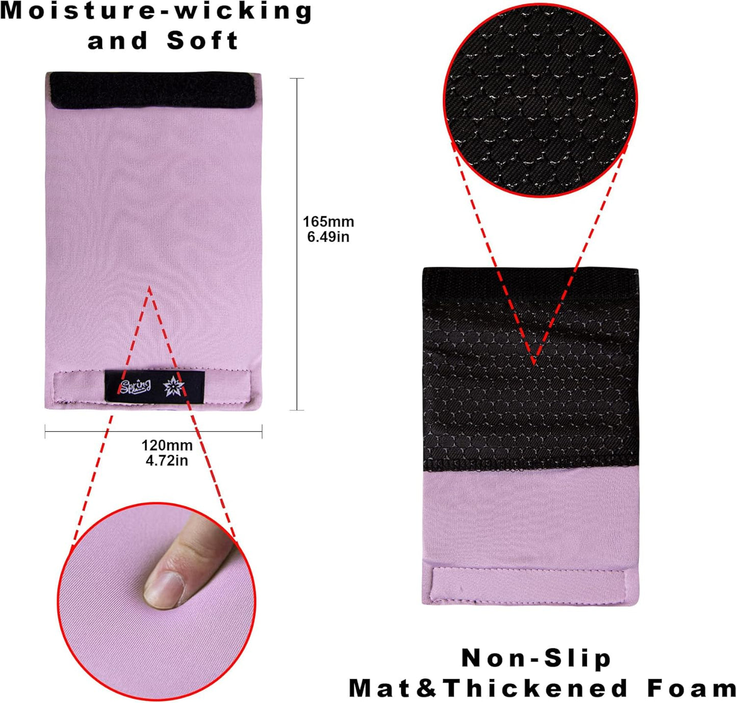 Spring Seaon Universal Walker Handle Padded -Hand Grip (2 Pack) Covers Non-Slip Cushion Padding for Folding Rolling Walker,Rollator Handle-Crutch Handle Pad Grips- Mobility Aid