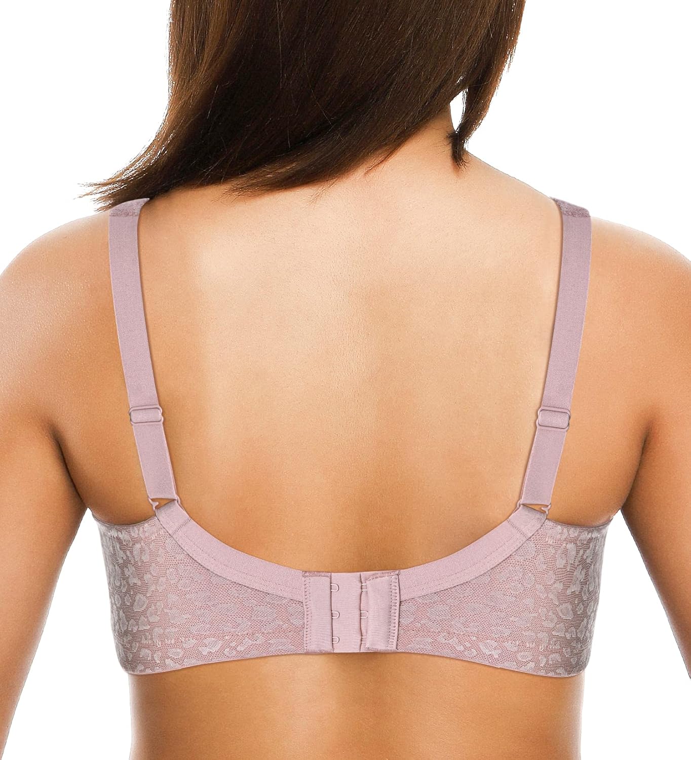 ZeroBound Women's Minimizer Bras Comfort Cushion Strap Wirefree Full Coverage Large Bust Non-Padded Bra