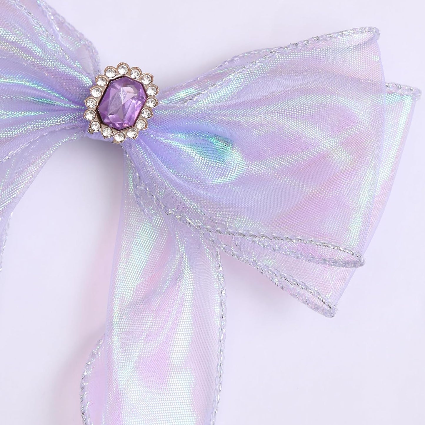 Elegant Hair Bow Set Sweet Styles with Crystal and Pearl Accents Fashion Hair Clips for Girls (White/Pink/Lavender)