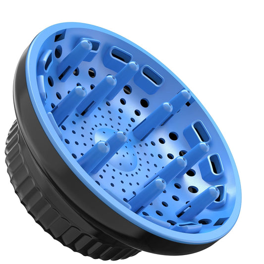 Universal Portable Blow Dryer Diffuser for Curly and Natural Wavy Hair, Hair Dryer Diffuser for Curly and Natural Wavy Hair (Black&Blue)