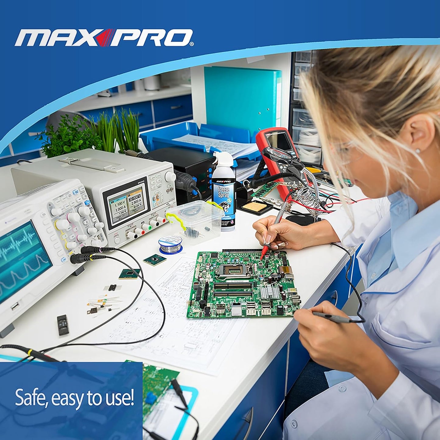 MAX Professional 7777 Blow Off Freeze Spray Electronic Component Cooler, FR-777-777 (10 oz)