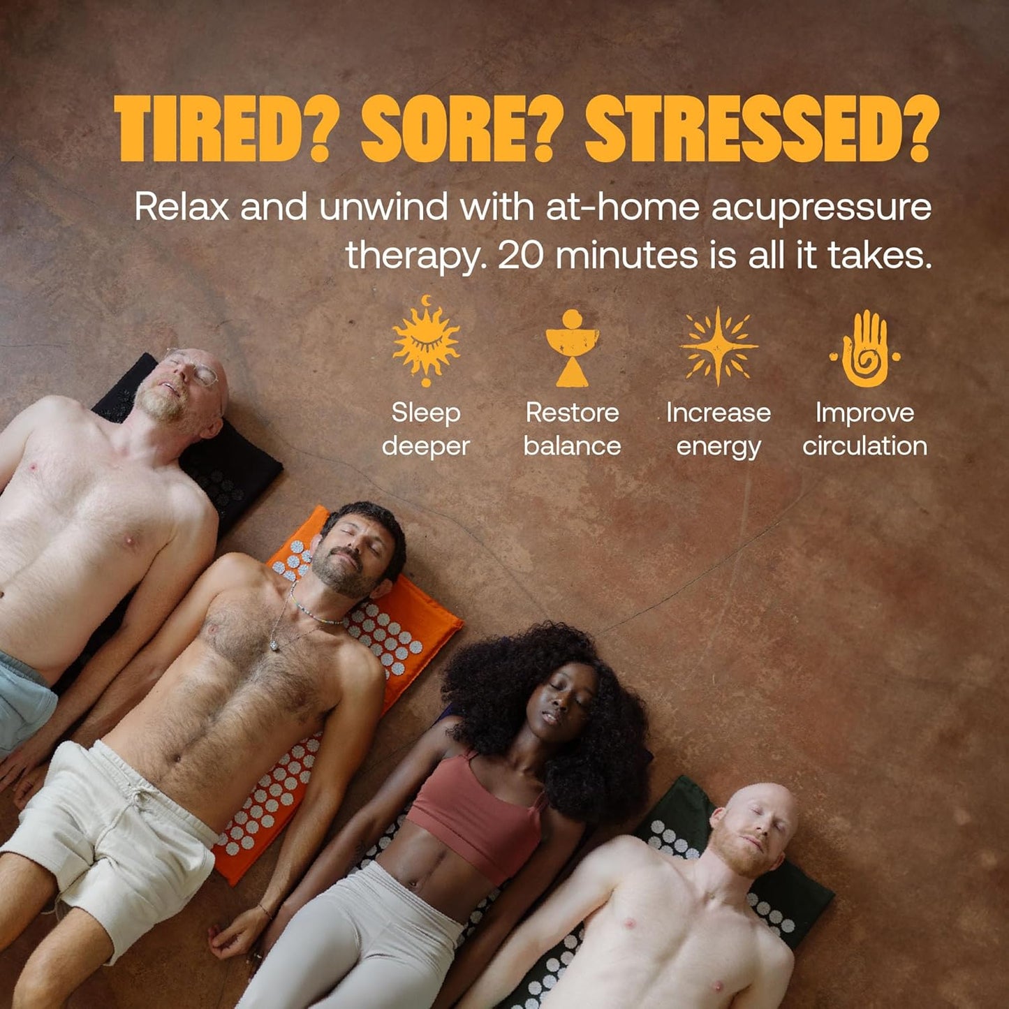 ShaktiMat Classic Acupressure Mat Advanced Intensity in Indigo, Relieves Stress & Tension, Promotes Relaxation & Focus | Similar to Acupuncture, No Needles Required | FSA/HSA Eligible