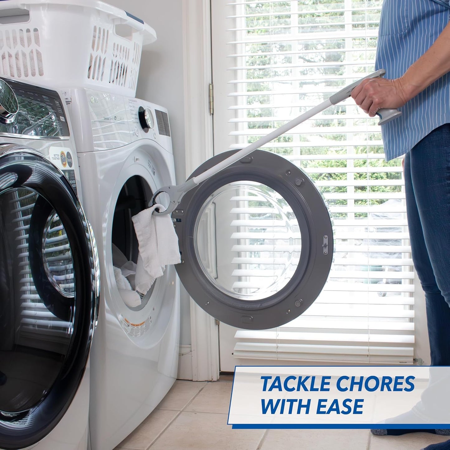 Unger 32” Grabber Plus Reacher Tool and Trash Picker Upper, Built-In Magnet and Economic Grip, Claw Pickup and Yard Clean Up, Reaching Assist for Seniors, Safely Perform Tasks