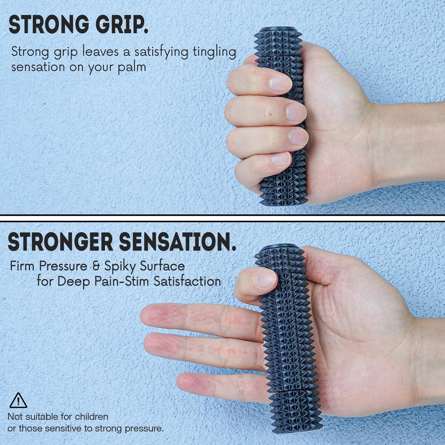 Fidget Roller Adults Teens Sensory Little Stim Gadget for Anxiety Relief Mild Ouchie,Desk Focus Tool Portable Hand Spinner Gifts Idea White Elephant Stocking Christmas(Shimmer Black,Compact Fit)