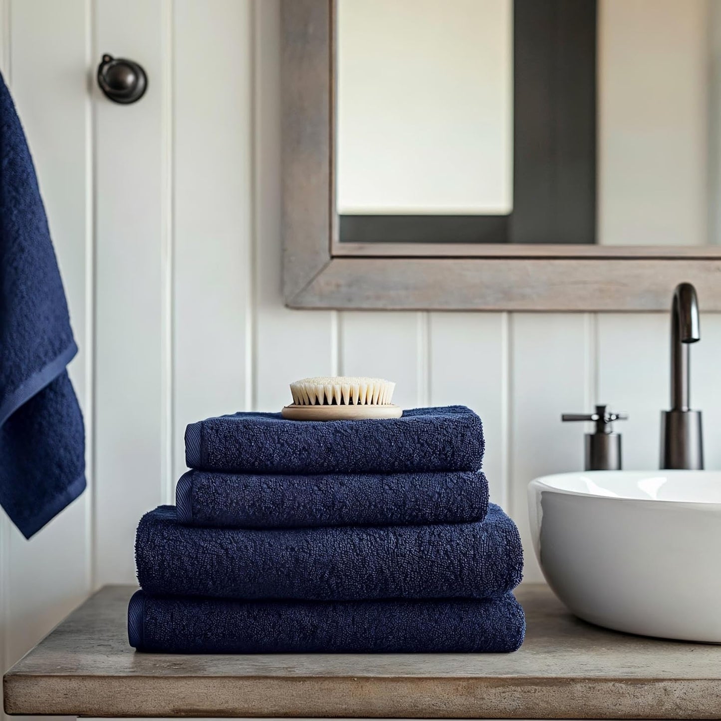 Italic Ultraplush 100% Australian Cotton Washcloths - Set of 2 Luxury Plush Face Wash Cloths, Soft and Absorbent 800 GSM for Bathroom, Spa, Gym, Face and Body (Dusk)