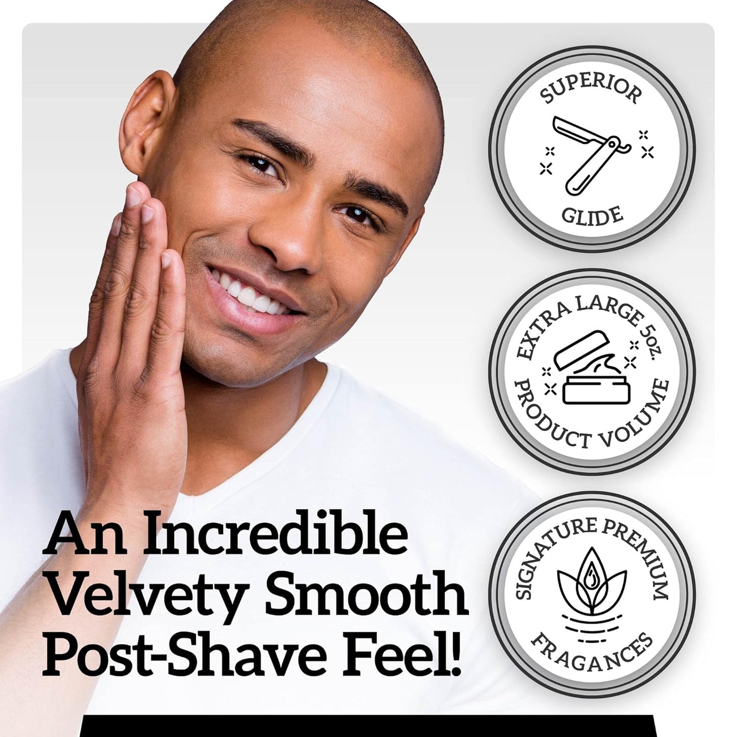 Mr. Fine 21C Men’s Shaving Soap, Builds Thick & Easy Lather, Protects From Razor Burn & Irritation, No Artificial Colors, Made In Italy, 5oz. (150ml), Clubhouse