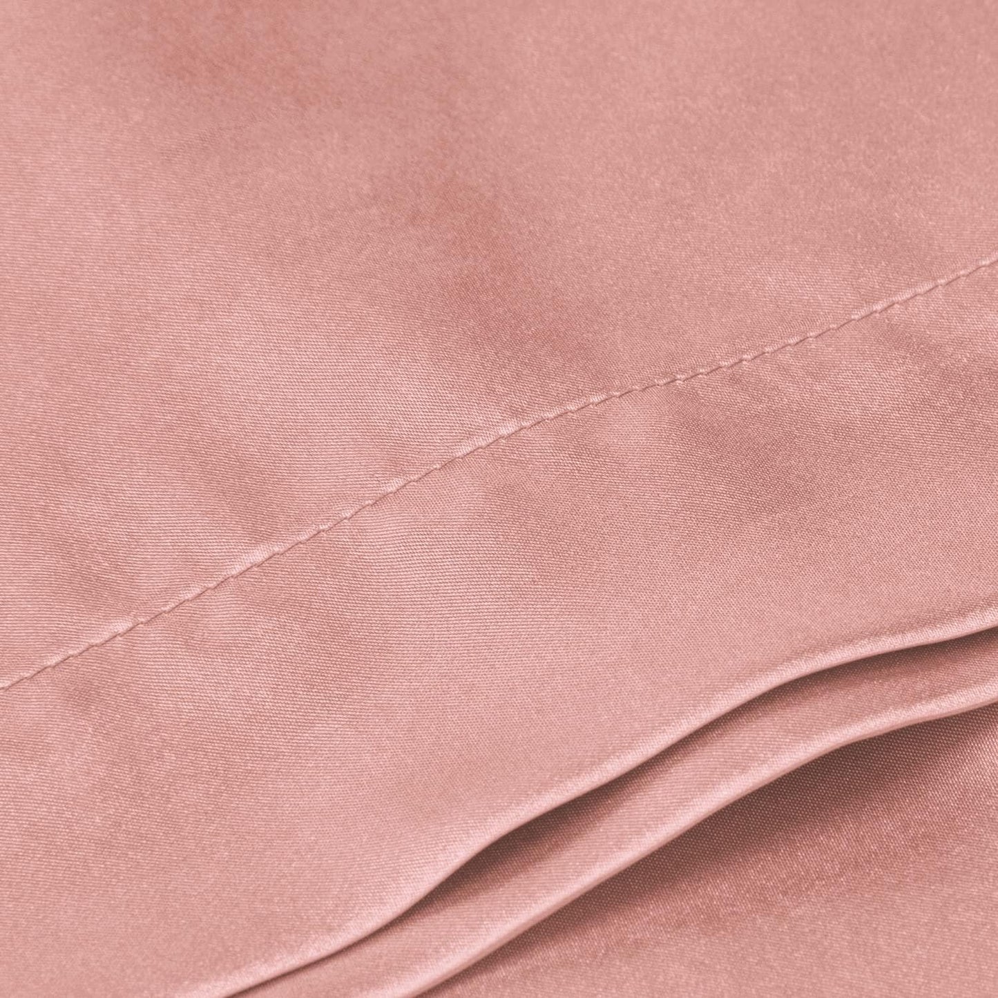 BEDELITE Satin Body Pillow Cover, Super Soft and Cooling Body Pillow Pillowcase for Hair and Skin, Breathable Silky Full Long Pillowcase Cover(20"x54", Rose Pink)