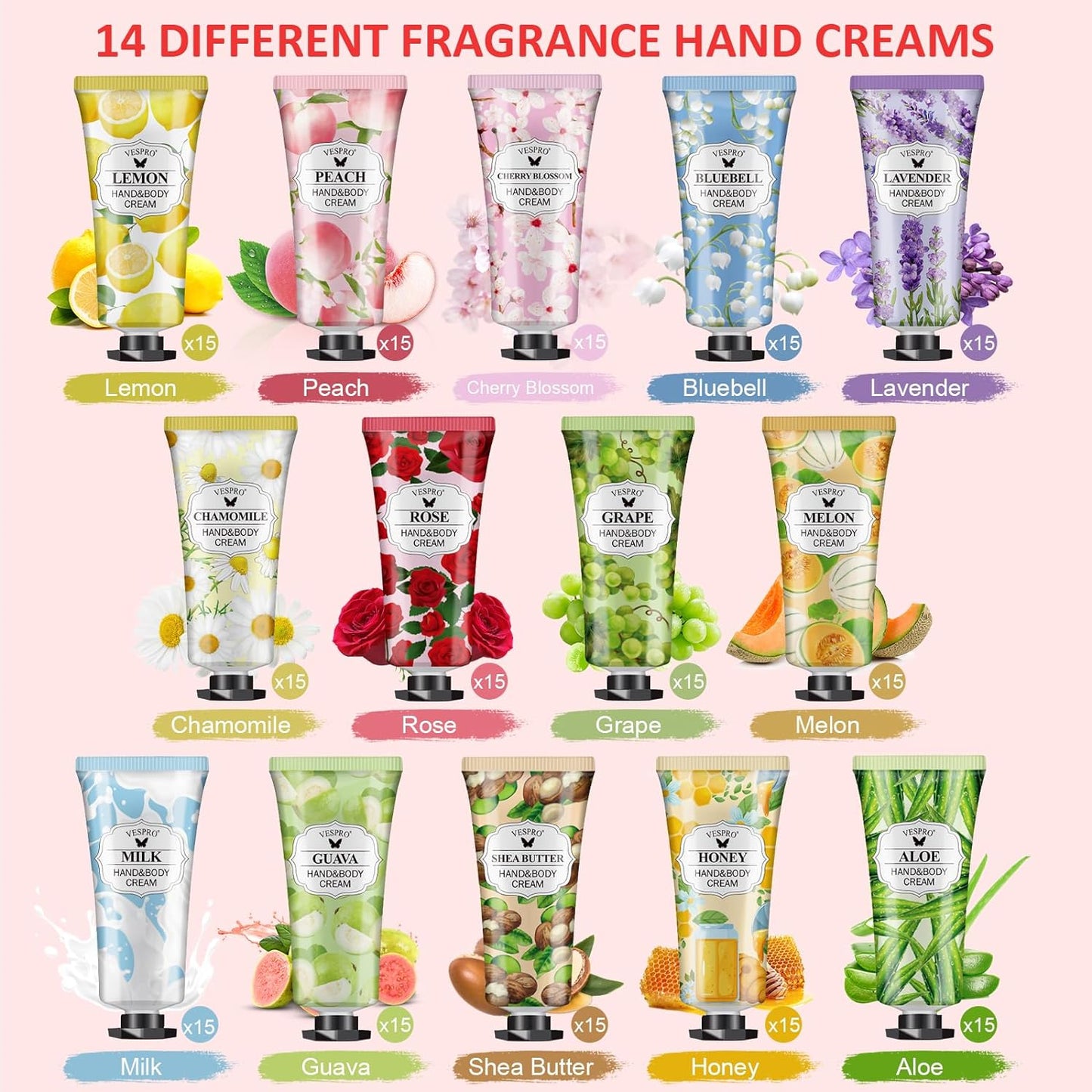210 Pack Moisturizing Hand Cream Gifts Set, Stocking Stuffers for Wome, Hand Lotion Travel Size for Dry Cracked Hands, Bulk Hand Lotion for Christmas Gifts, Mom Gifts, Bridesmaid Gifts, Small Gifts